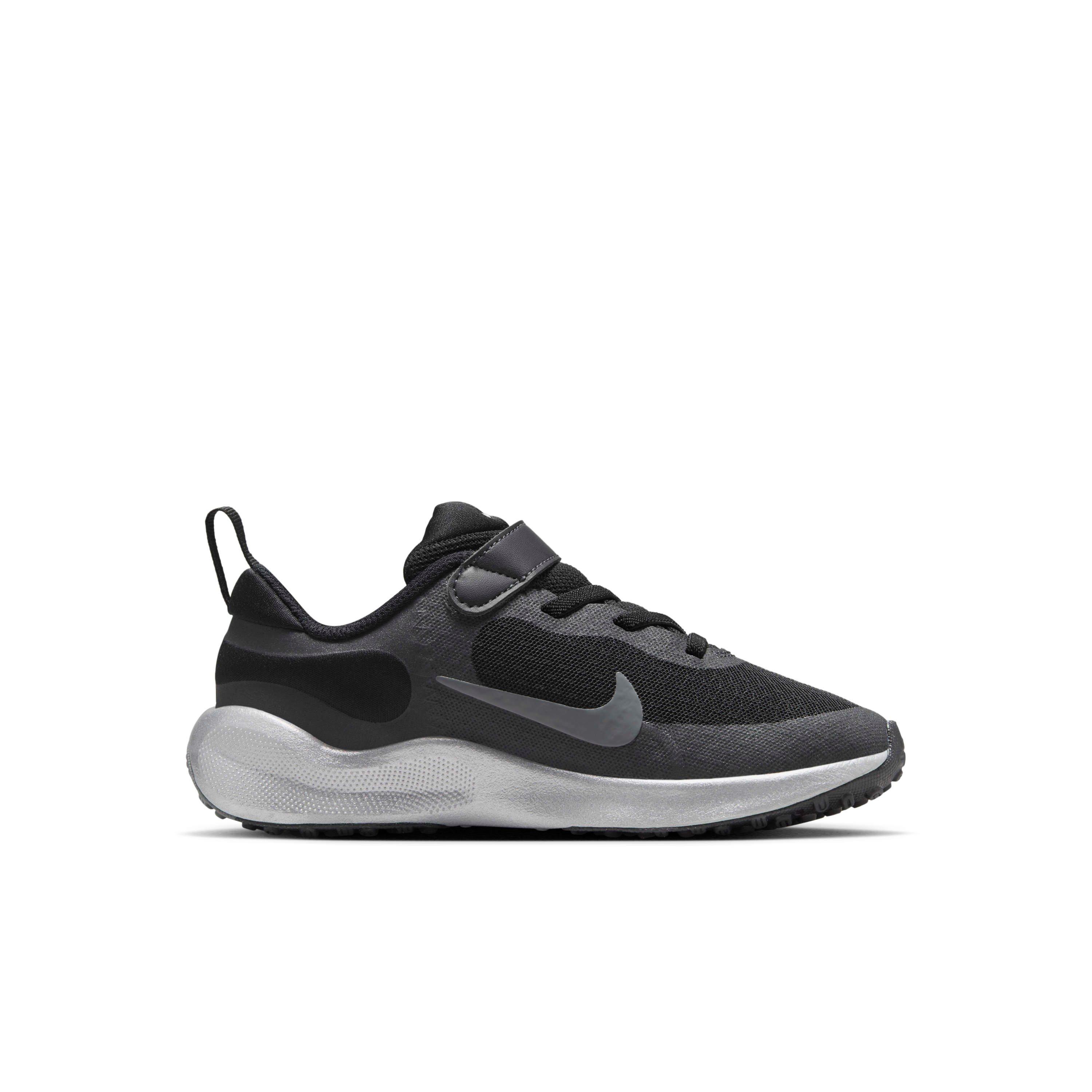 Nike Revolution 7 "Black/Anthracite/Smoke Grey/Metallic Silver" Preschool Boys' Running Shoe