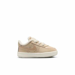 Nike Force 1 Crib "Sanddrift/Sail/Dark Raisin/Pale Ivory" Infant Boys' Shoe