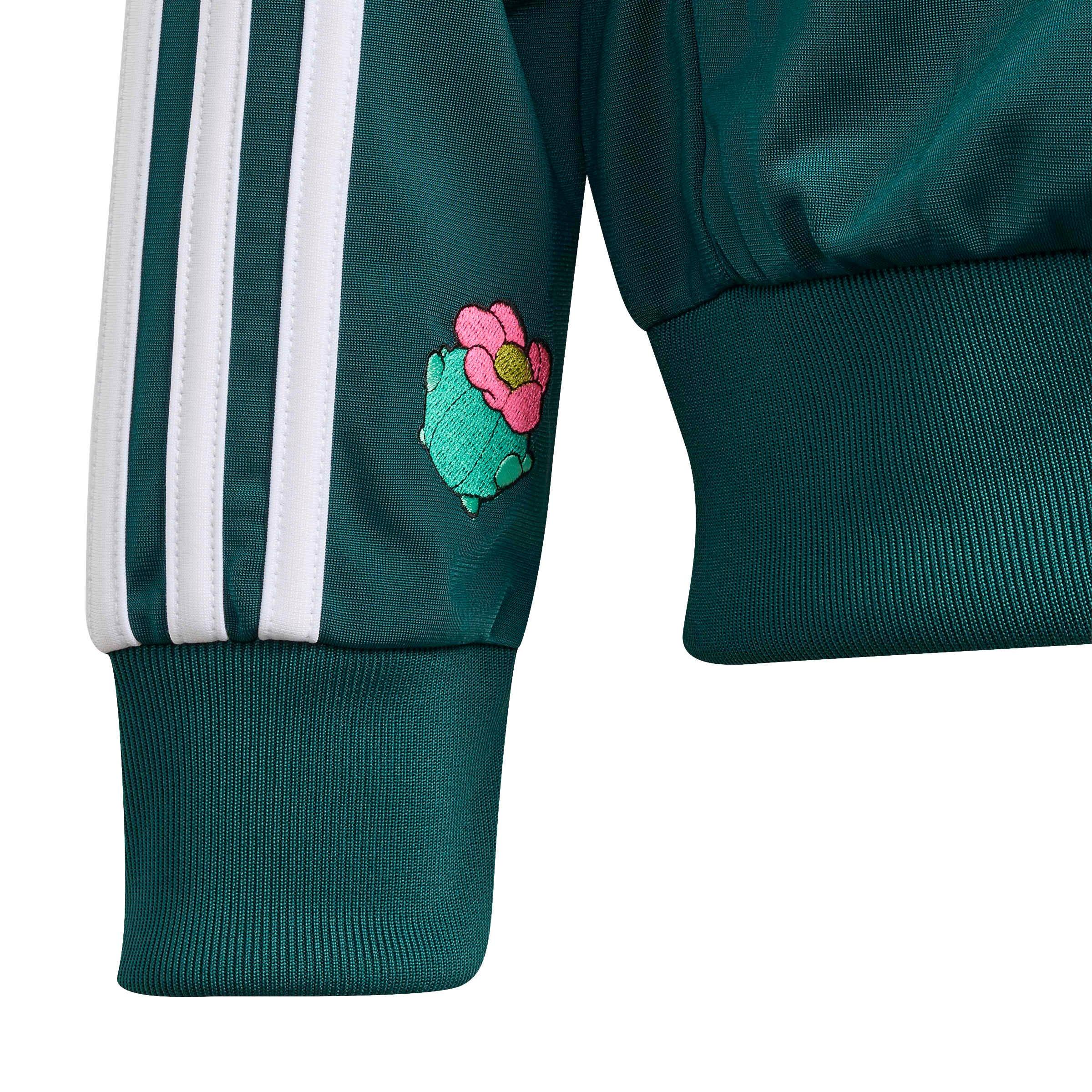adidas Originals Big Boys' Loose Track Top - Green - GREEN