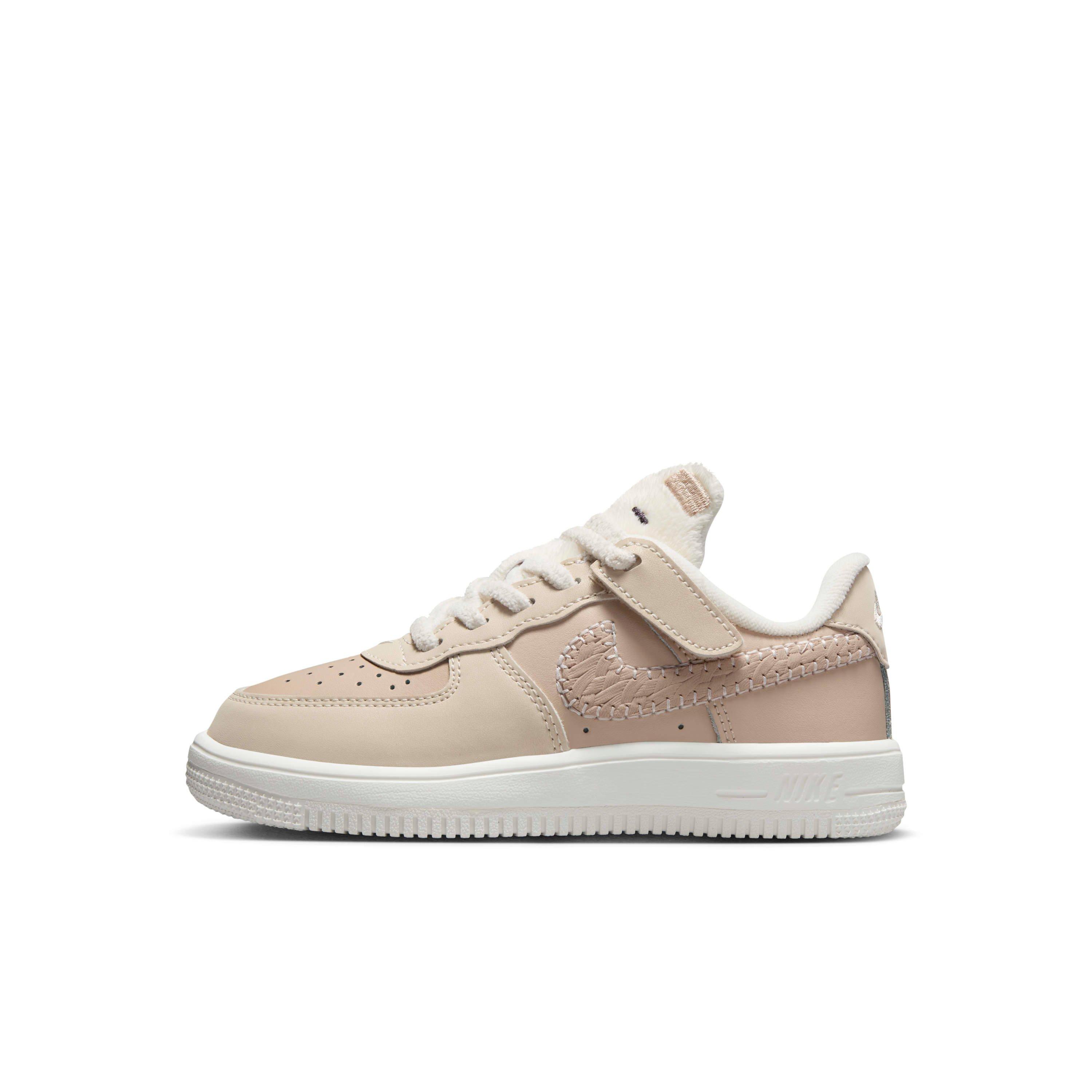 Nike Force 1 Low EasyOn Preschool Boys' "Sanddrift/Sail/Dark Raisin/Pale Ivory" Shoe