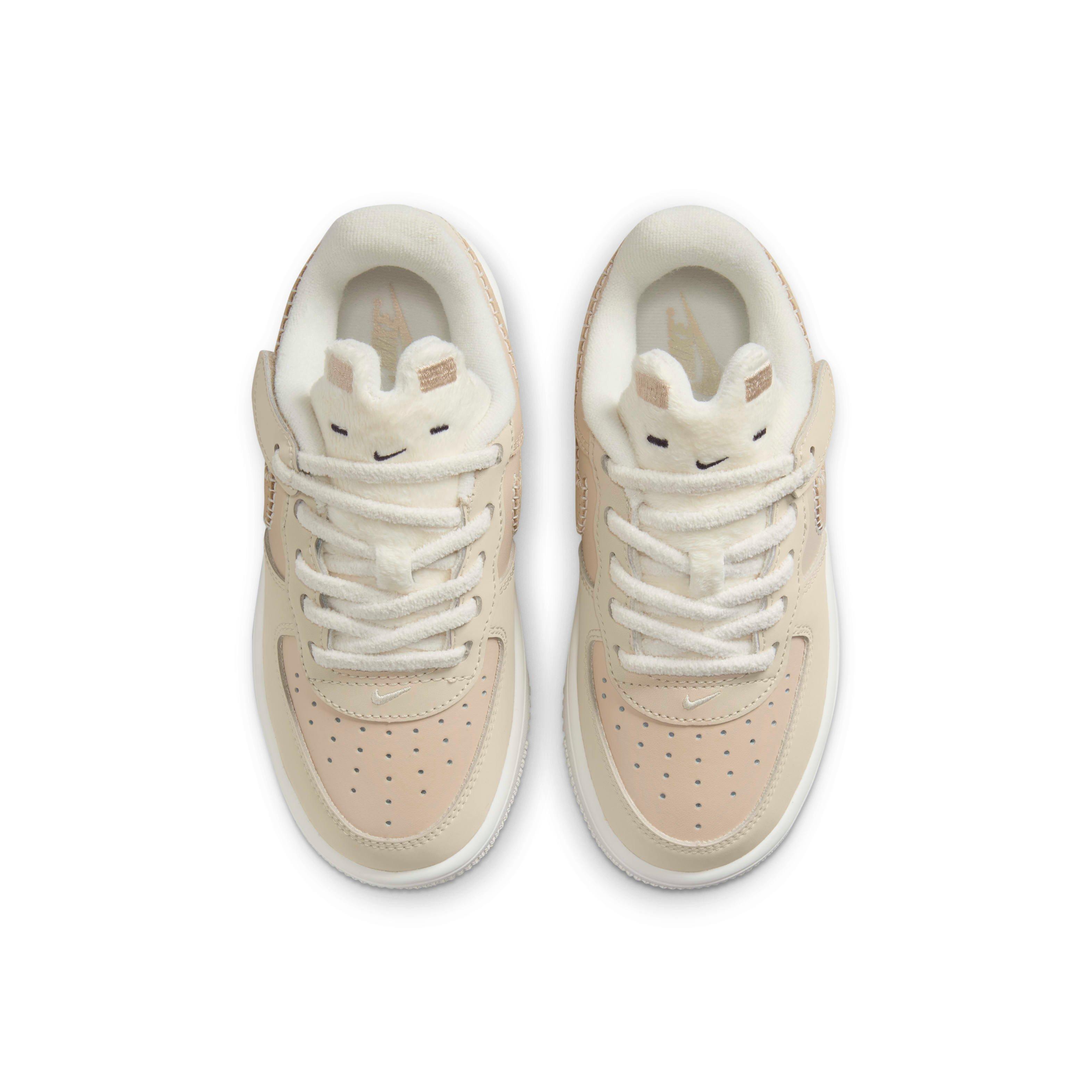 Nike Force 1 Low EasyOn Preschool Boys' "Sanddrift/Sail/Dark Raisin/Pale Ivory" Shoe