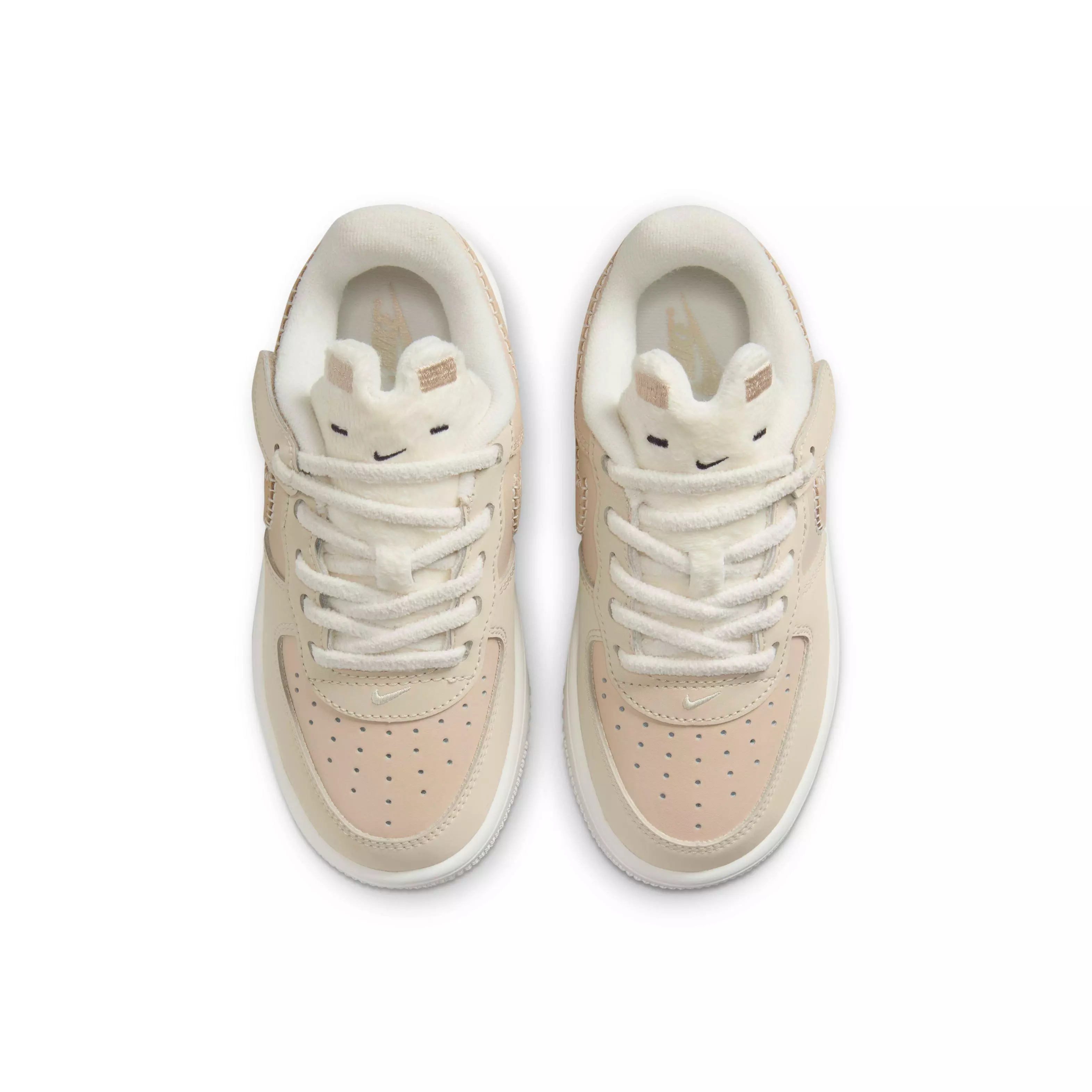 Nike Force 1 Low EasyOn "Sanddrift/Sail/Dark Raisin/Pale Ivory" Preschool Boys' Shoe - SANDDRIFT/SAIL/DK RAISIN/IVORY