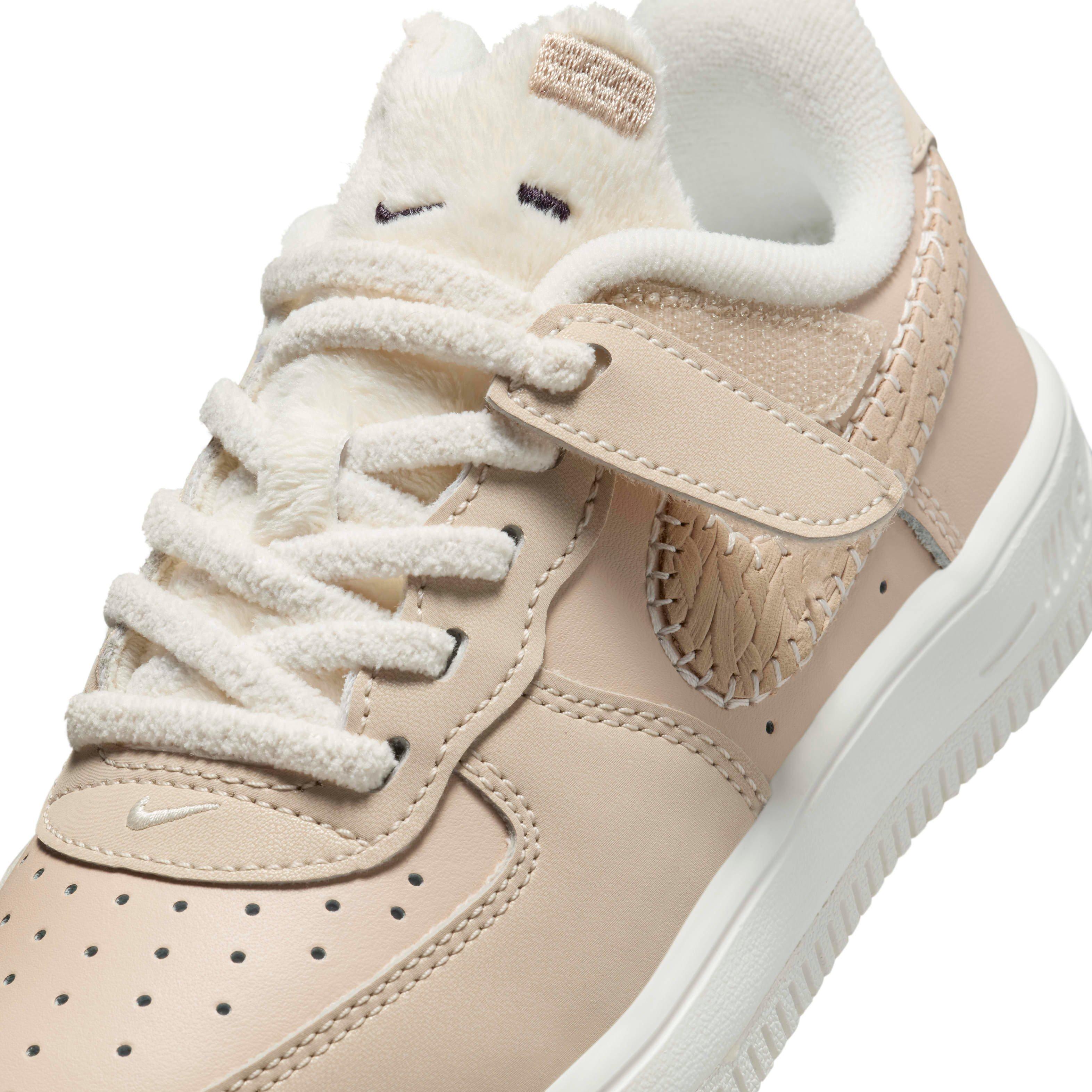Nike Force 1 Low EasyOn Preschool Boys' "Sanddrift/Sail/Dark Raisin/Pale Ivory" Shoe