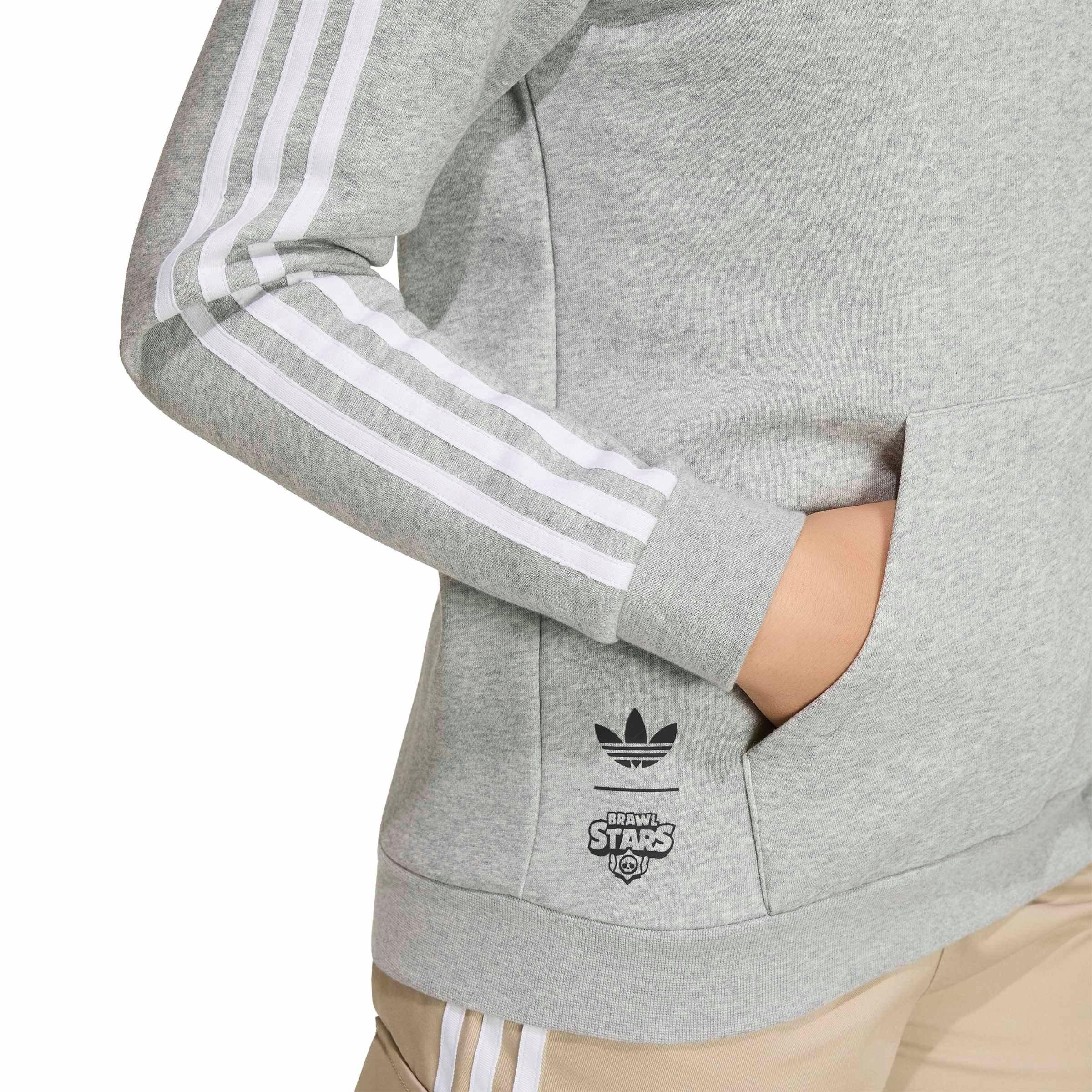 adidas Originals Big Kids' Graphic Loose Hoodie - Grey - GREY
