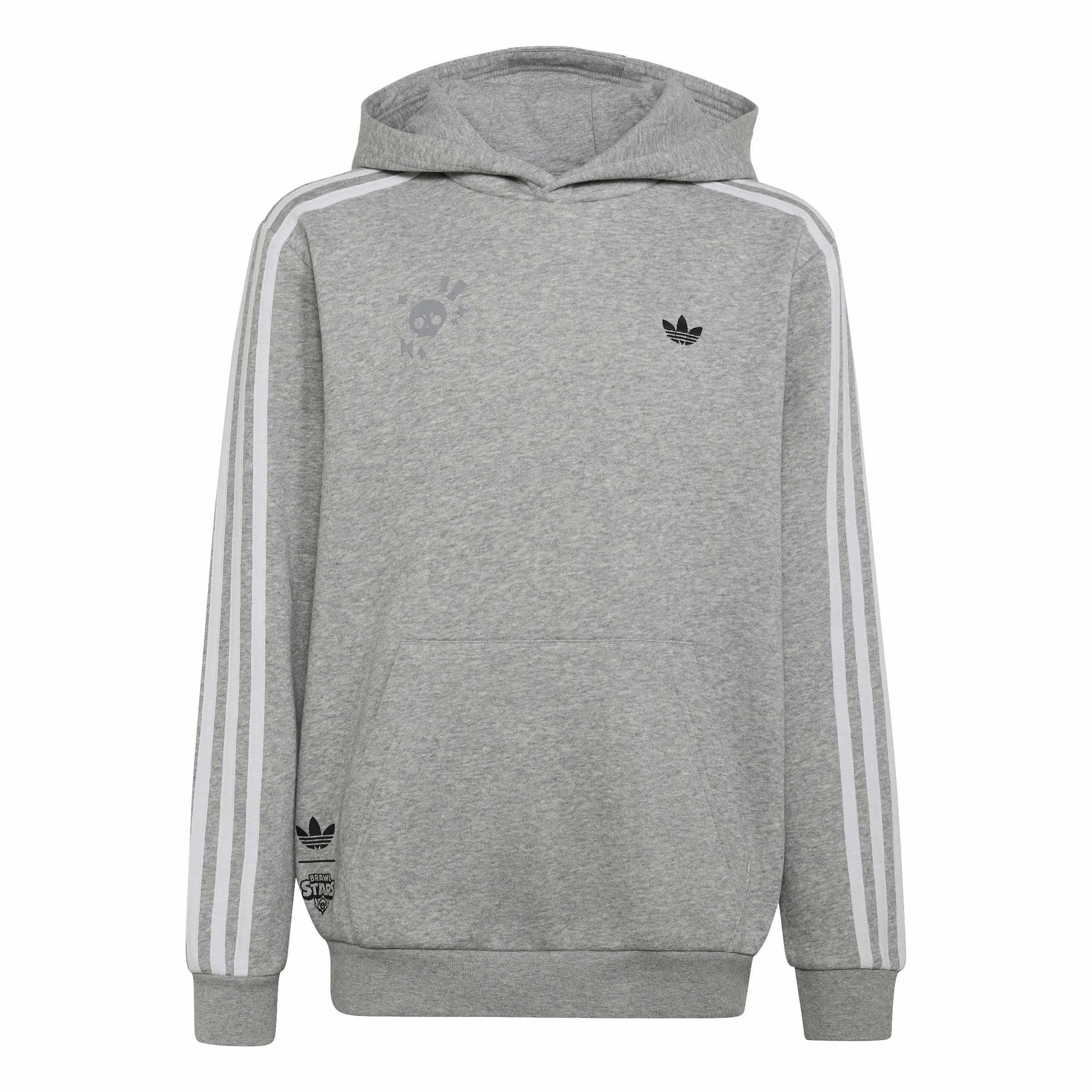adidas Originals Big Kids' Graphic Loose Hoodie - Grey - GREY