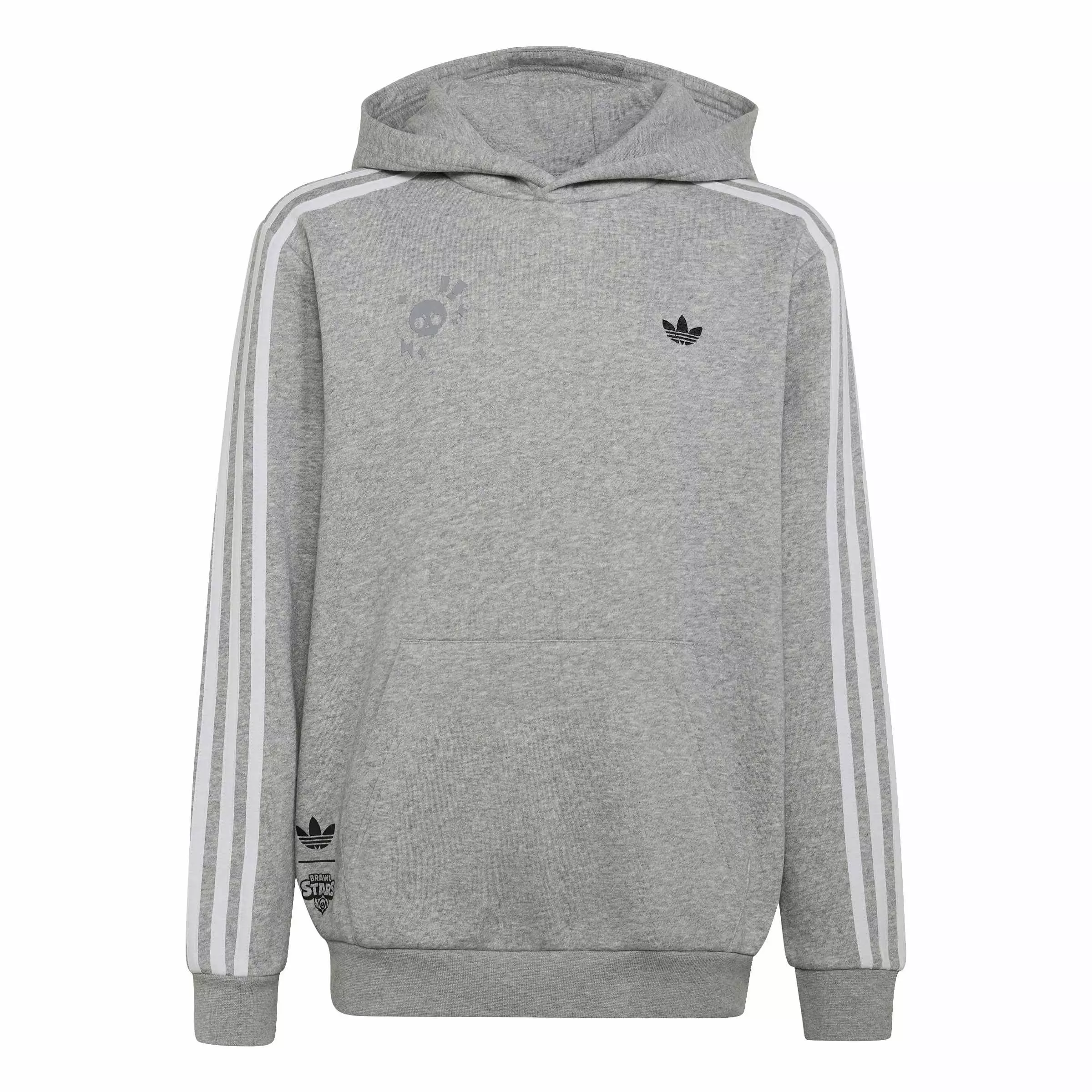 adidas Originals Big Kids' Graphic Loose Hoodie - Grey - GREY