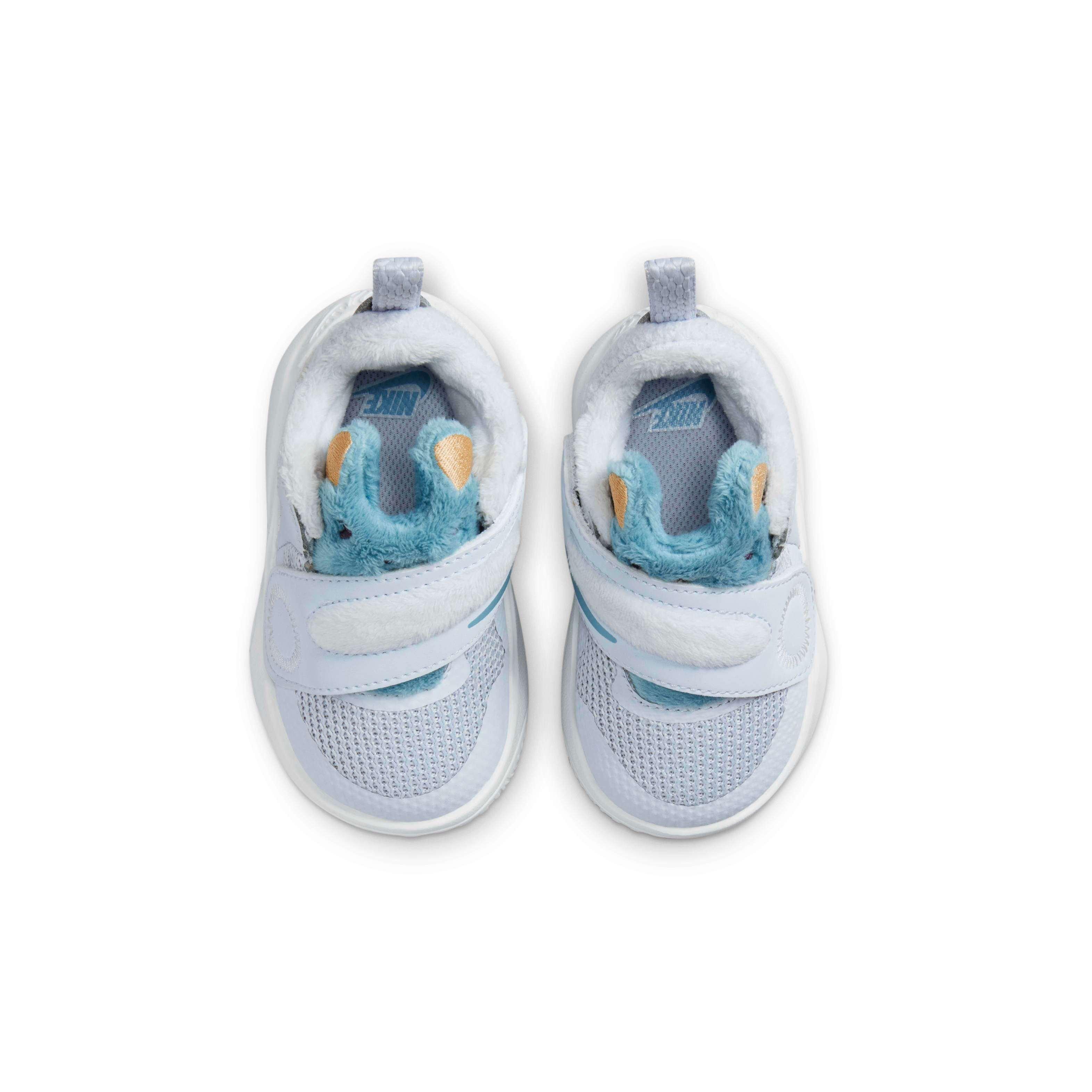 Nike Team Hustle D 11 Infant Boys' "Grey/White/Gold/Turquoise" Infant Boys' Basketball Shoe