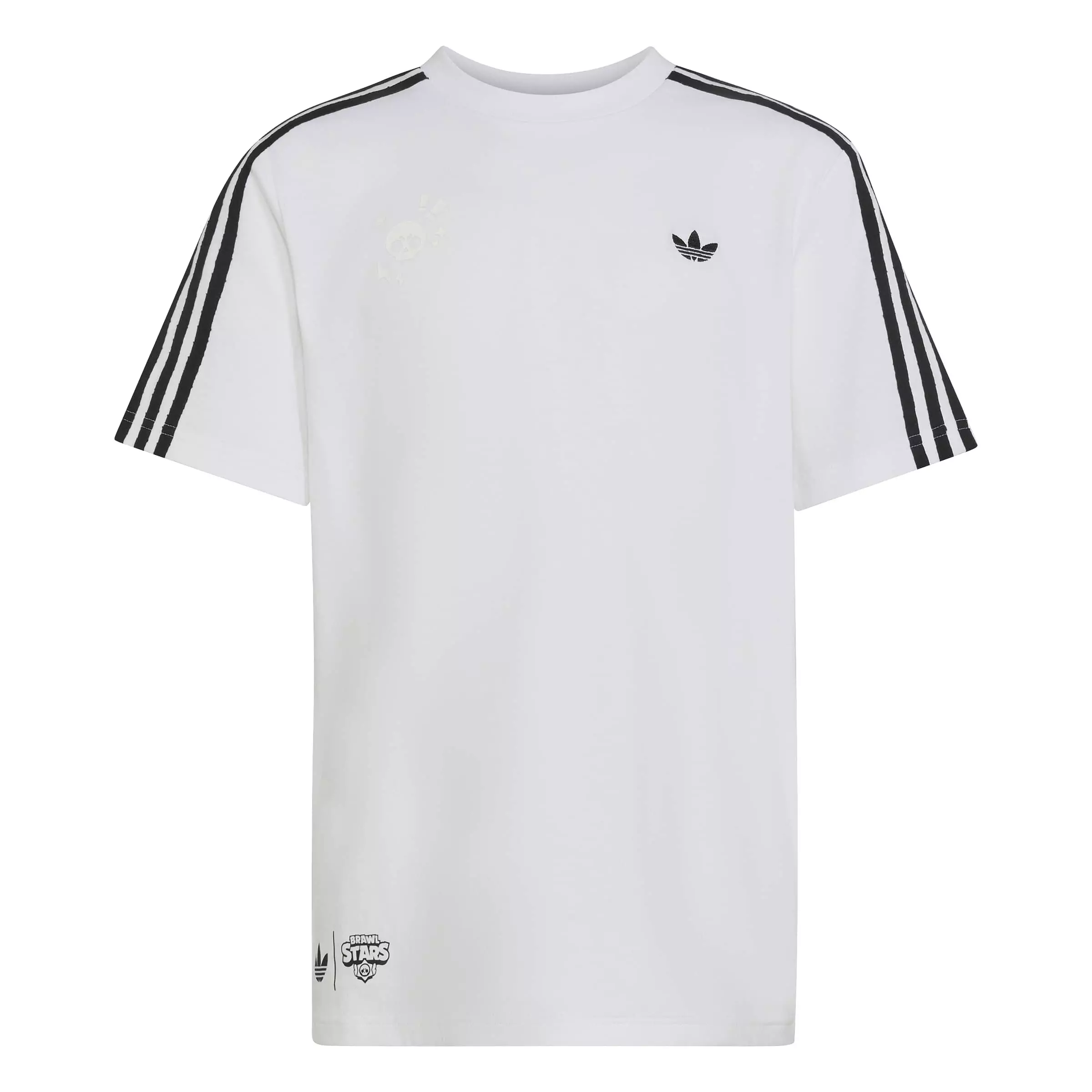 adidas Originals Big Boys' Graphic Loose Tee Shirt - White - WHITE