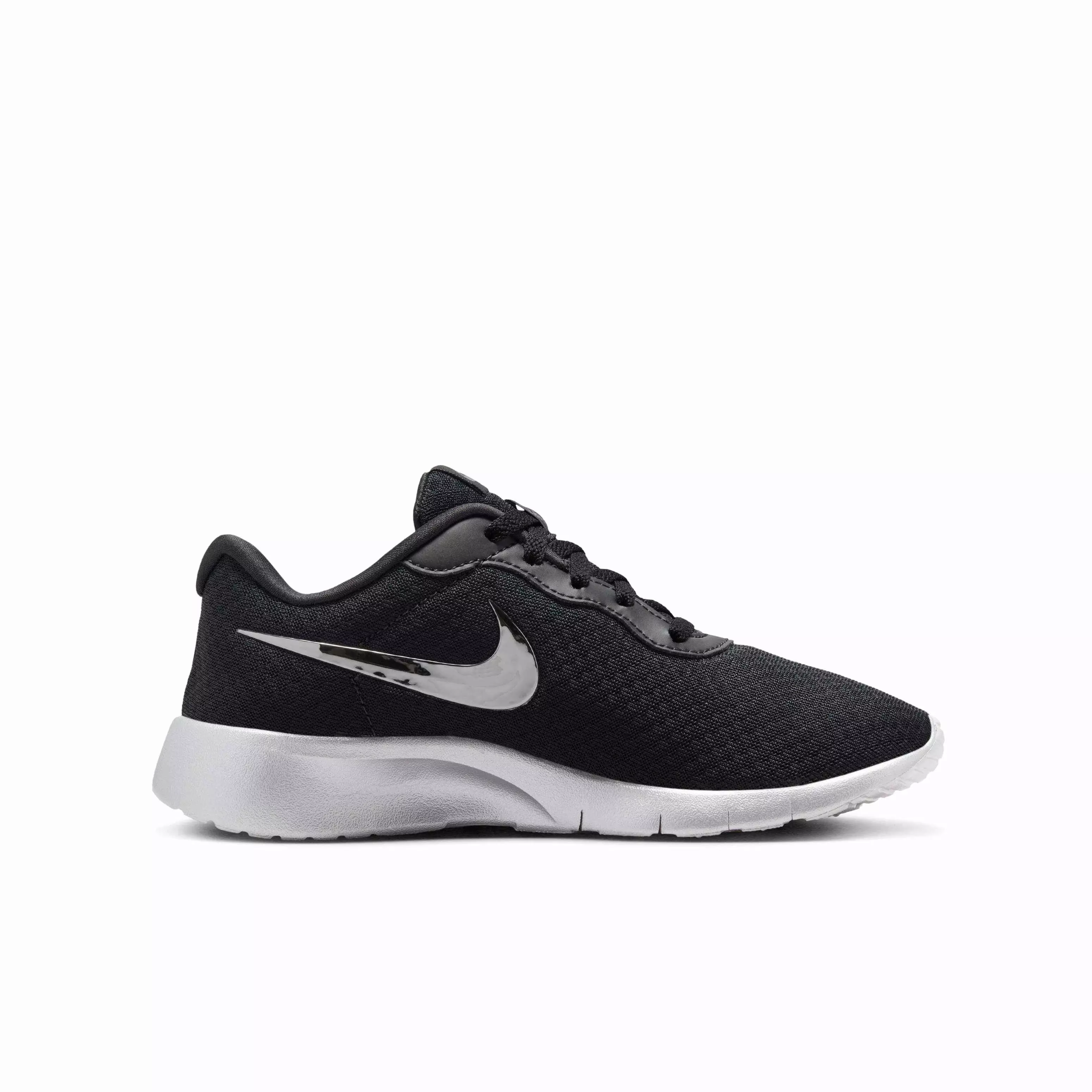 Nike Tanjun SE EasyOn "Black/Smoke Grey/Photon Dust/Metallic Silver" Grade School Girls' Shoe - BLACK/GREY/DUST/SILVER