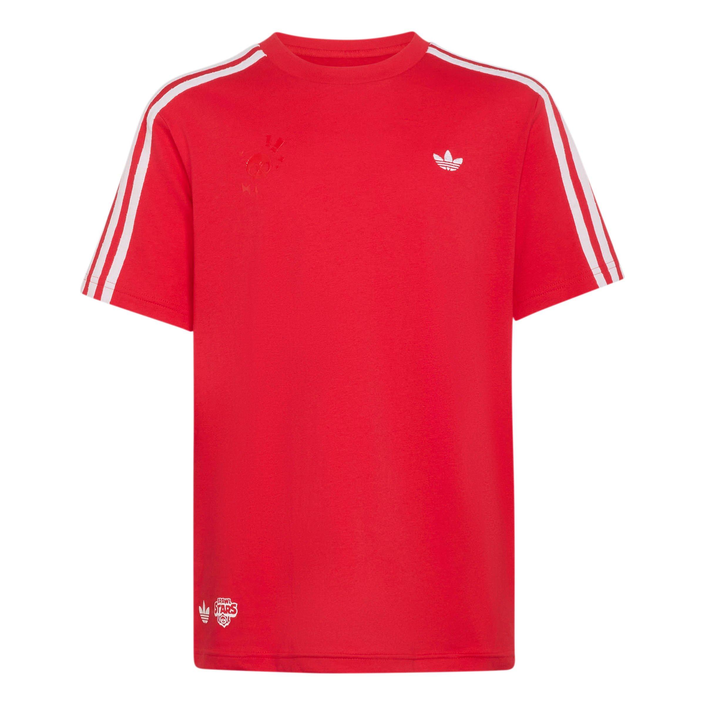 adidas Originals Big Boys' Graphic Loose Tee Shirt - Red - RED