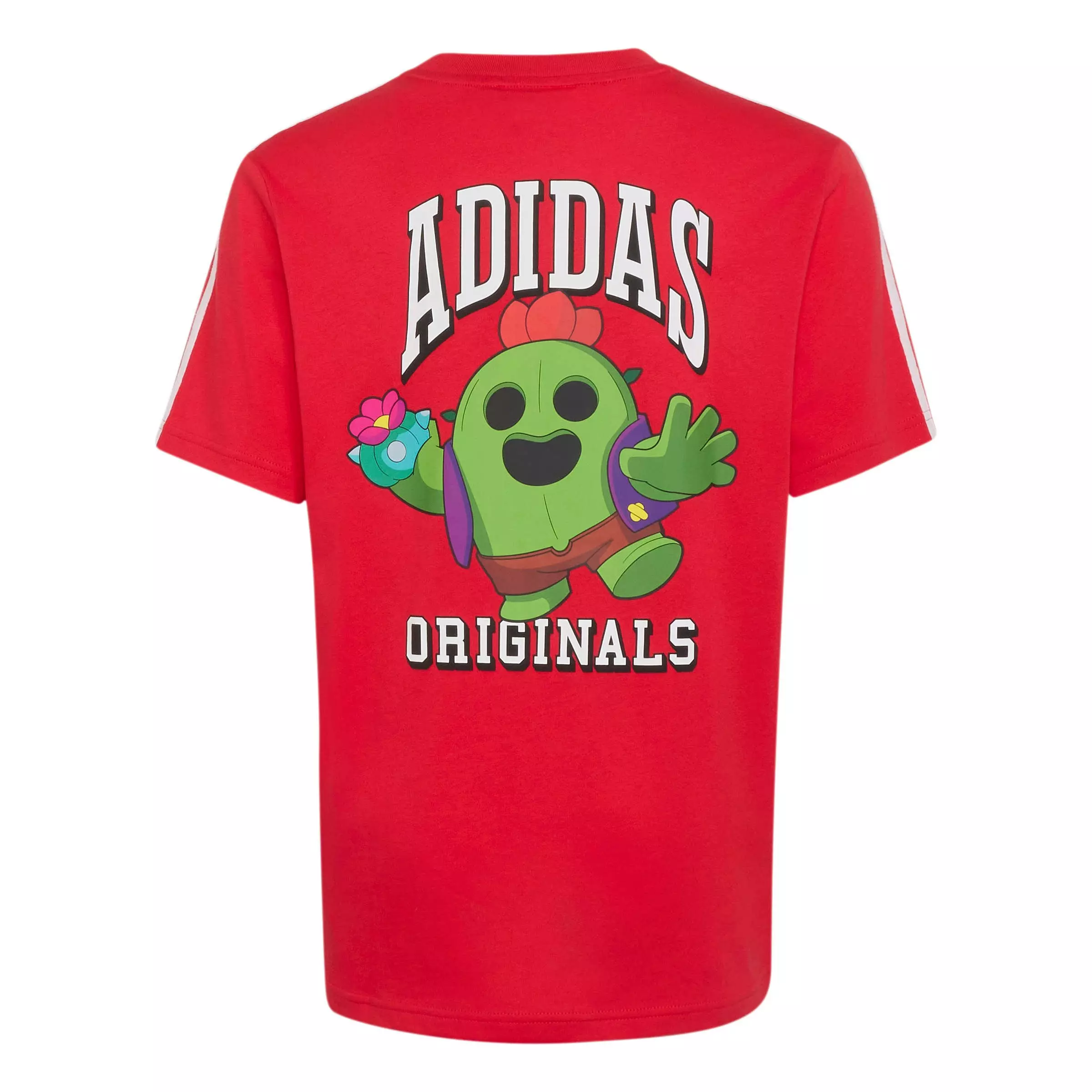 adidas Originals Big Boys' Graphic Loose Tee Shirt - Red - RED