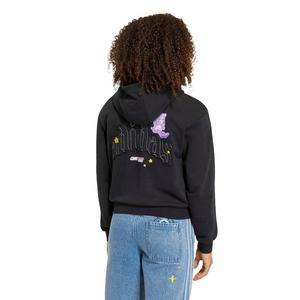 adidas Originals Big Girls' Care Bears Boxy Cropped Hoodie - Black - BLACK