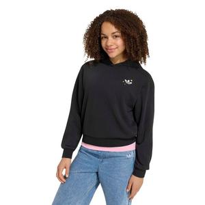 adidas Originals Big Girls' Care Bears Boxy Cropped Hoodie - Black - BLACK
