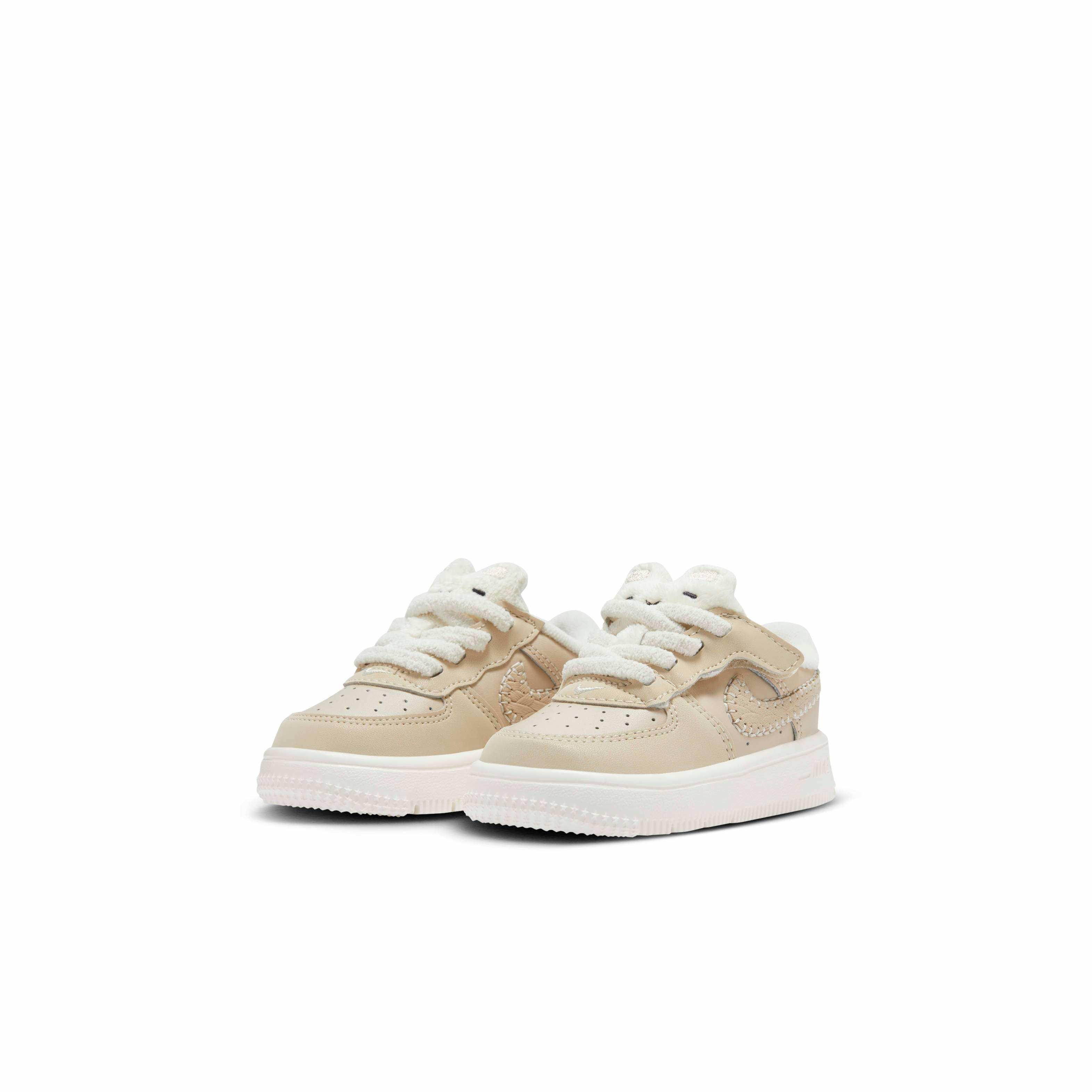 Nike Force 1 Low EasyOn Infant Boys' "Sanddrift/Sail/Dark Raisin/Pale Ivory" Shoe
