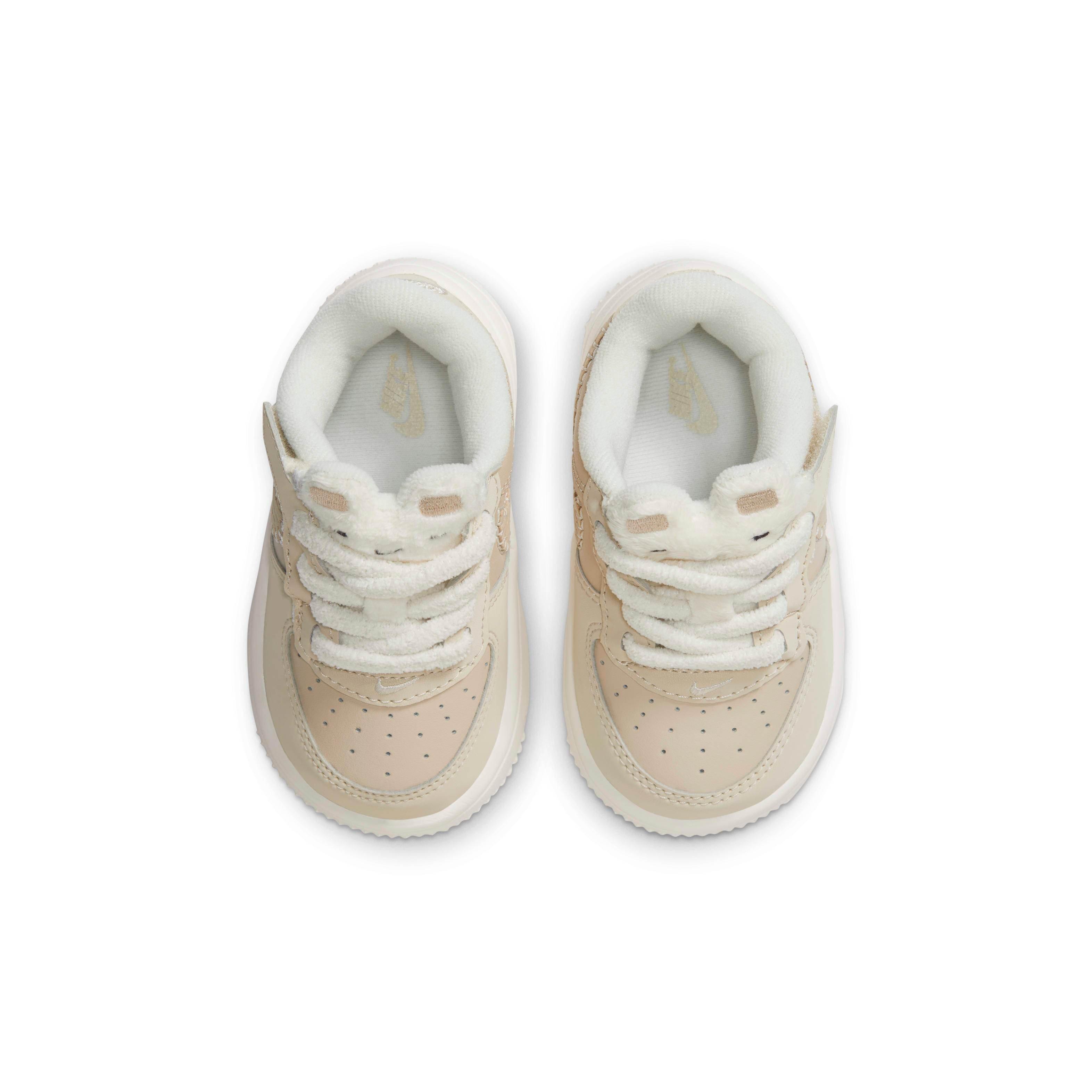 Nike Force 1 Low EasyOn Infant Boys' "Sanddrift/Sail/Dark Raisin/Pale Ivory" Shoe