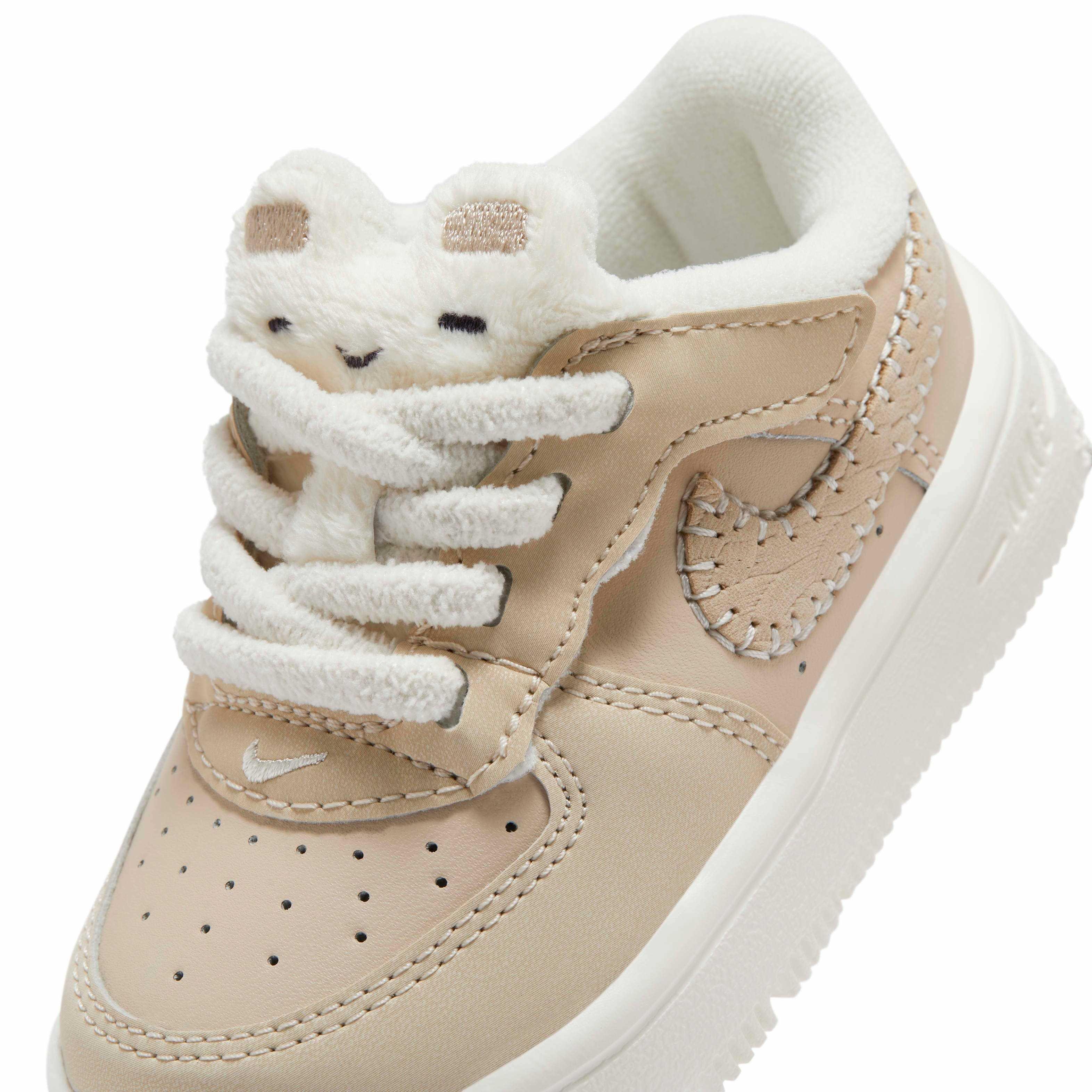Nike Force 1 Low EasyOn Infant Boys' "Sanddrift/Sail/Dark Raisin/Pale Ivory" Shoe