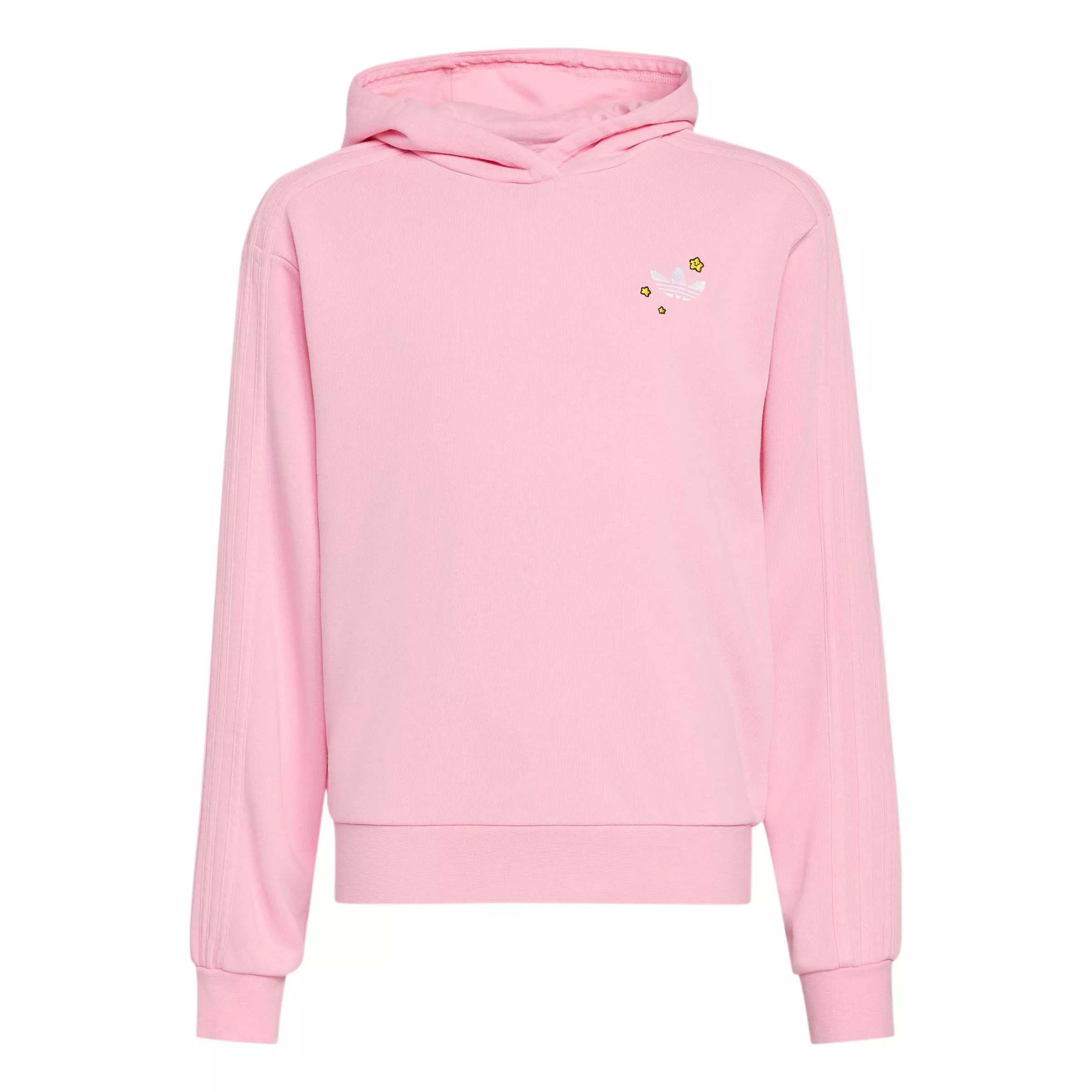 adidas Originals Big Girls' Care Bears Boxy Cropped Hoodie - Pink - PINK