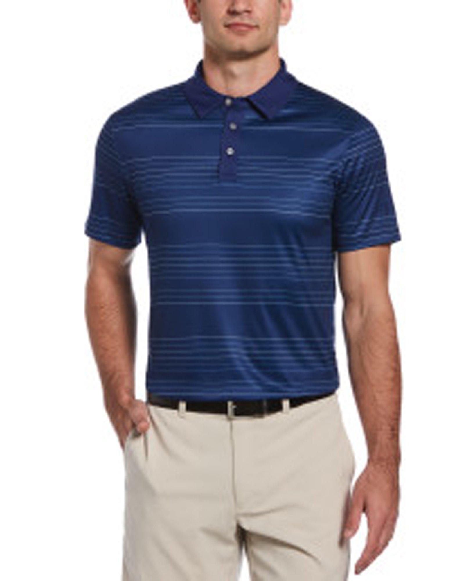  PGA TOUR Men's Double Knit Print Short Sleeve Golf