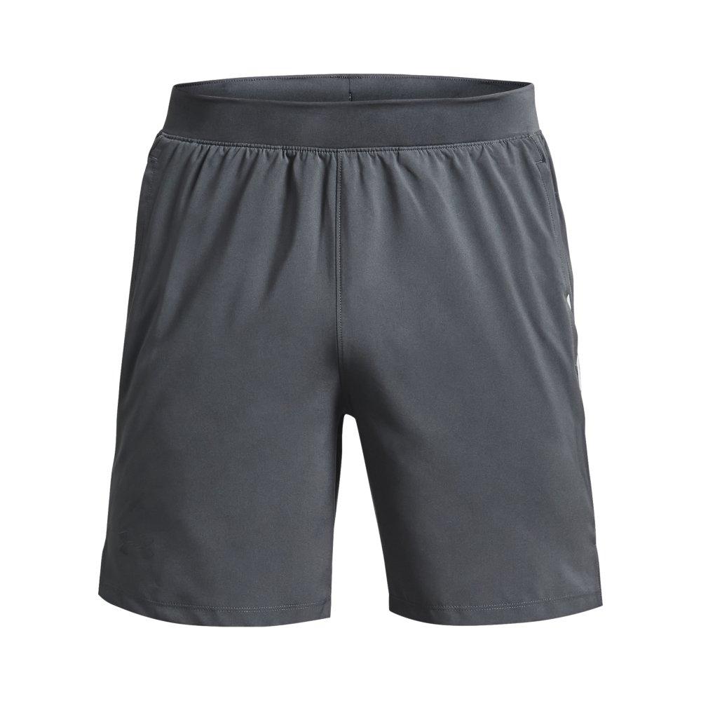 Under Armour Men's Launch Run 7" Shorts - LT GREY Thumbnail View 4