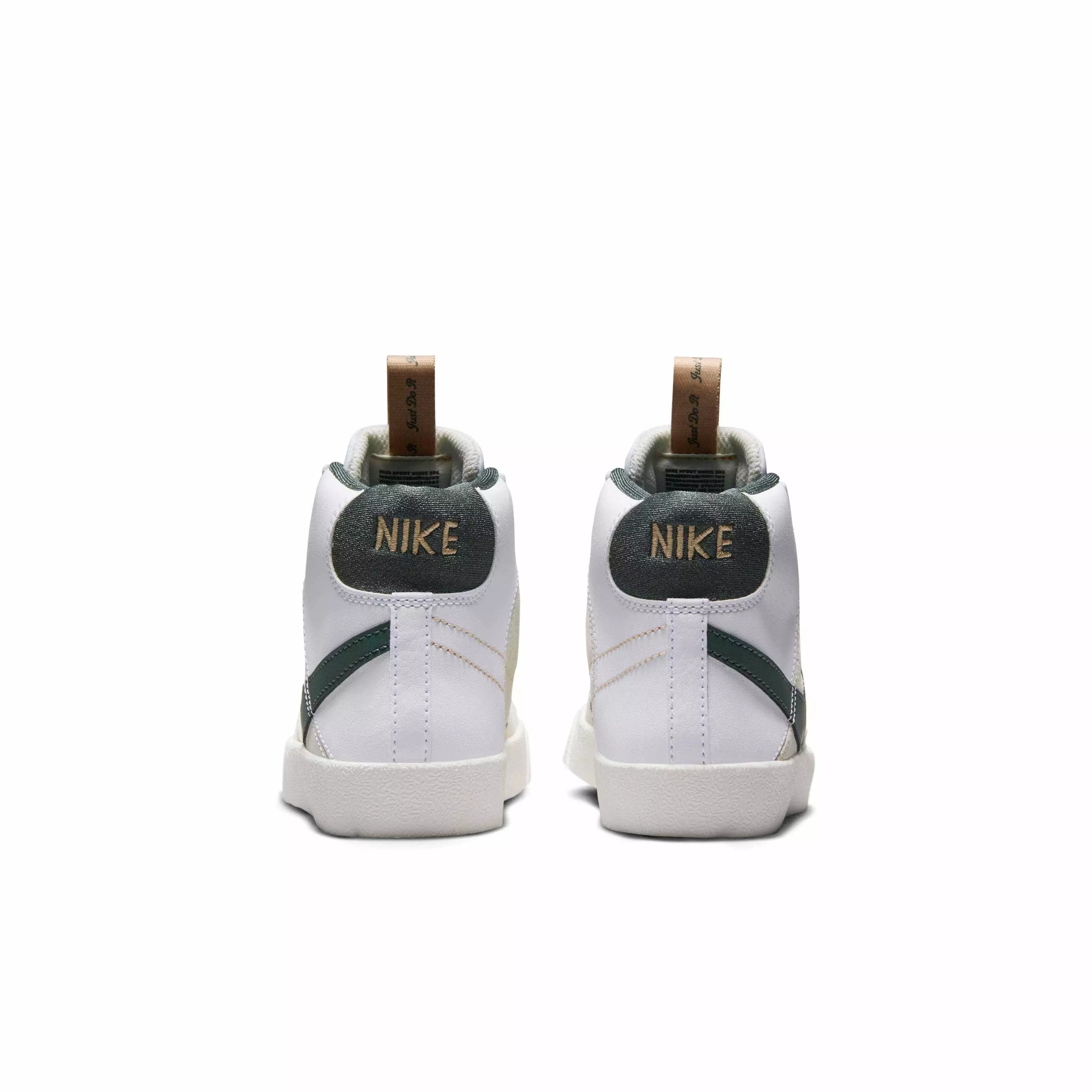Nike Blazer Mid '77 "White/Pale Ivory/Hemp/Vintage Green" Preschool Boys' Shoe - WHITE/IVORY/HEMP/GREEN