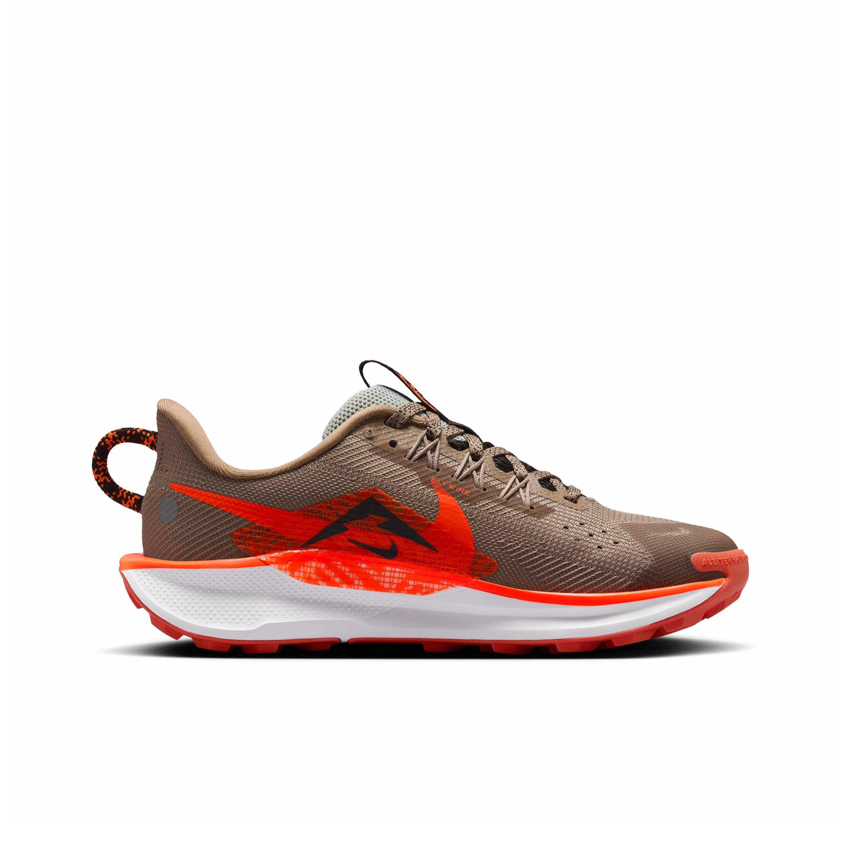 Nike Pegasus Trail 5 Grade School Boys' "Khaki/Hyper Crimson/Coral/Velvet Brown" Trail Running Shoe