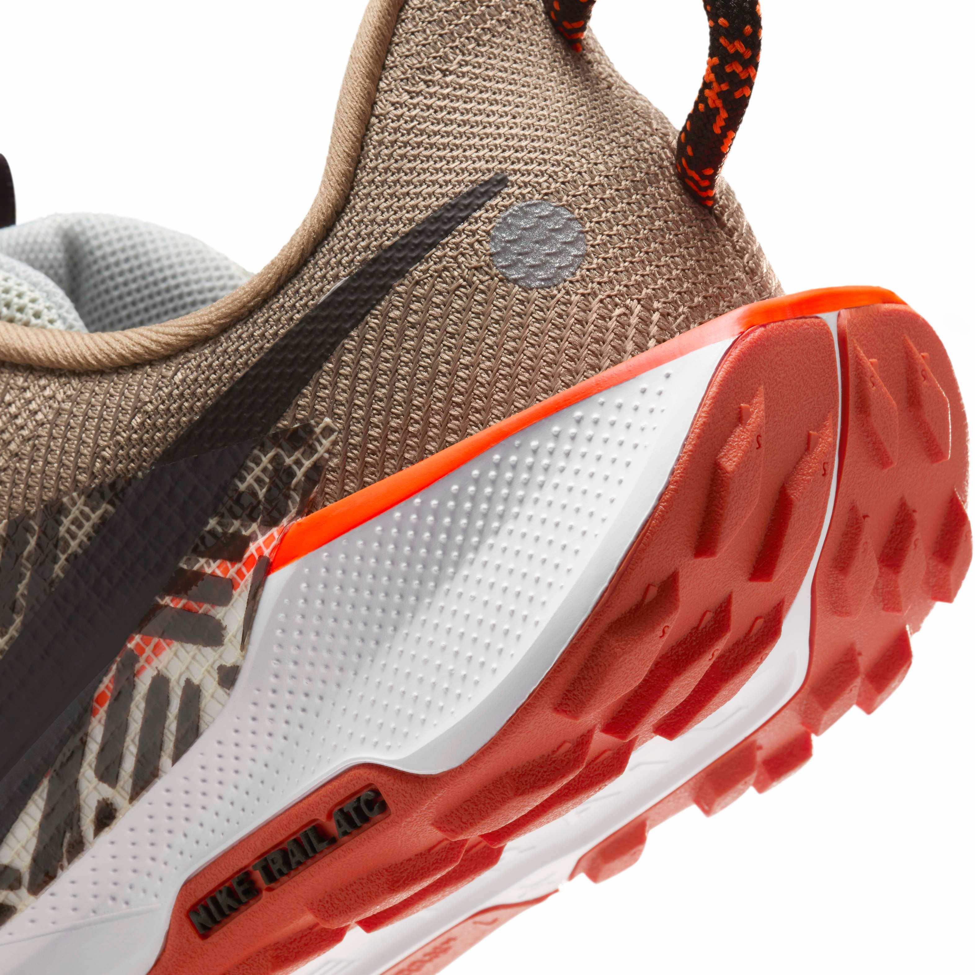 Nike Pegasus Trail 5 Grade School Boys' "Khaki/Hyper Crimson/Coral/Velvet Brown" Trail Running Shoe