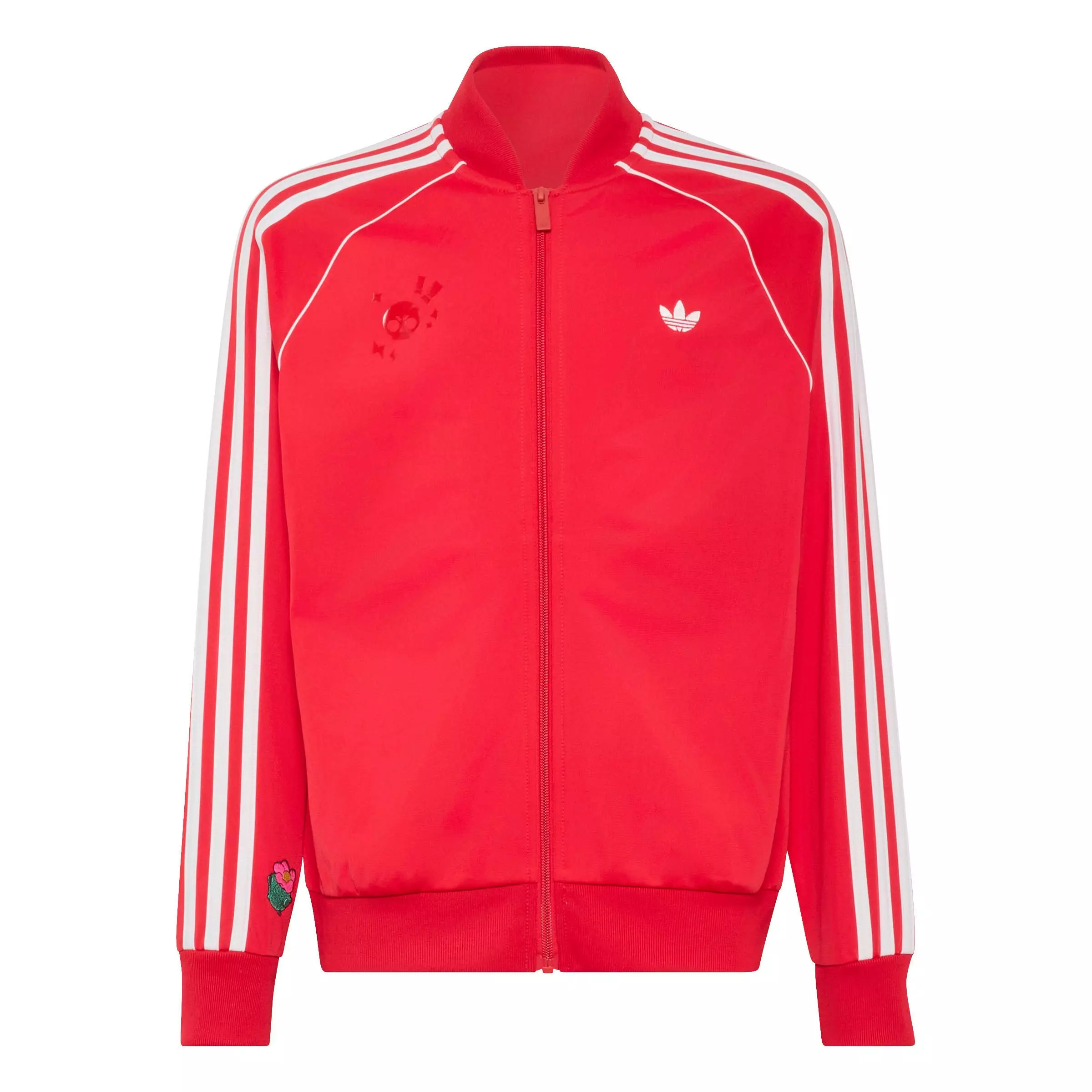 adidas Originals Big Boys' SST Loose Track Top - Red/White - RED/WHITE