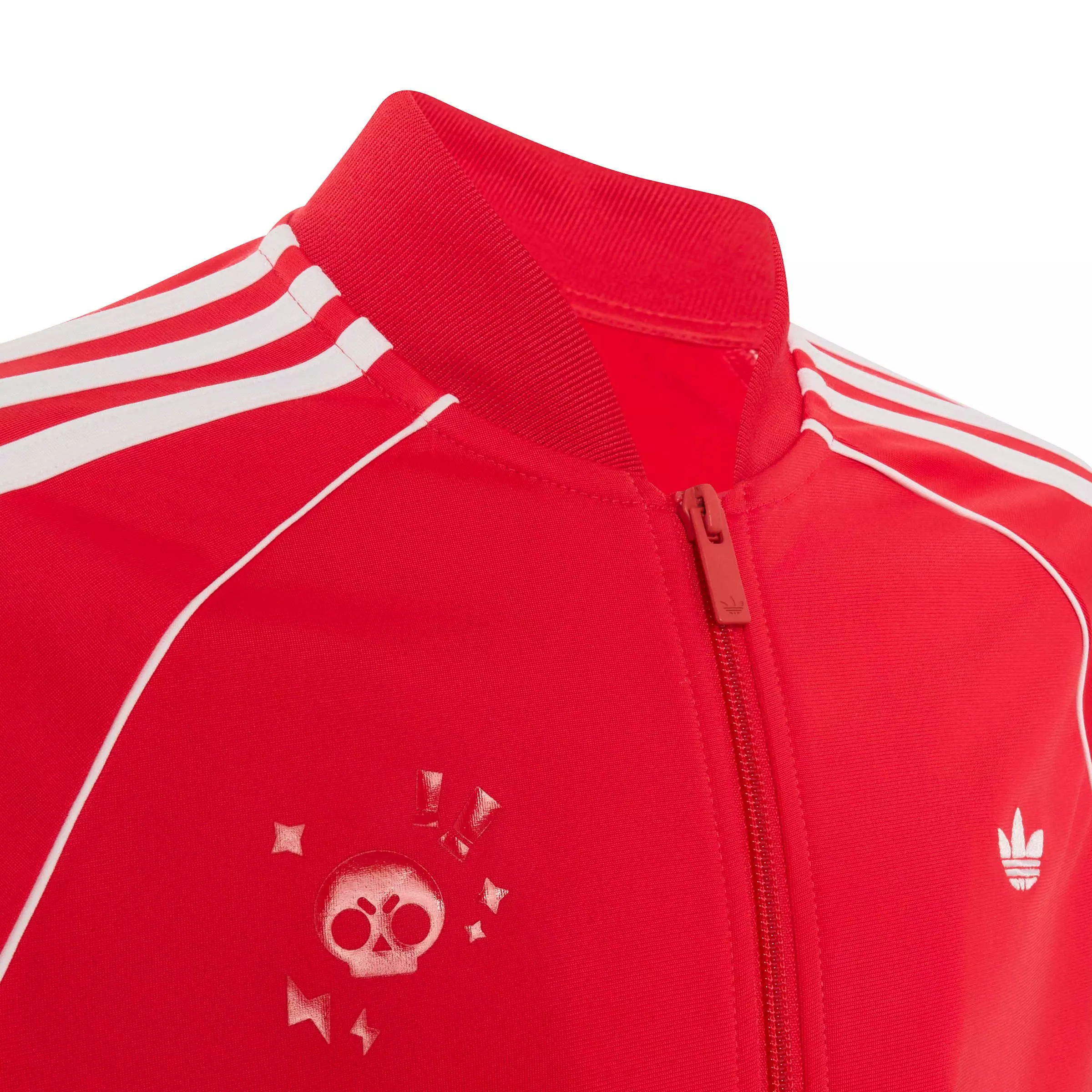 adidas Originals Big Boys' SST Loose Track Top - Red/White - RED/WHITE