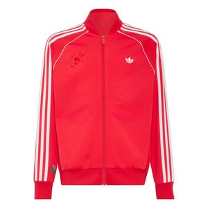 adidas Originals Big Boys' SST Loose Track Top - Red/White - RED/WHITE