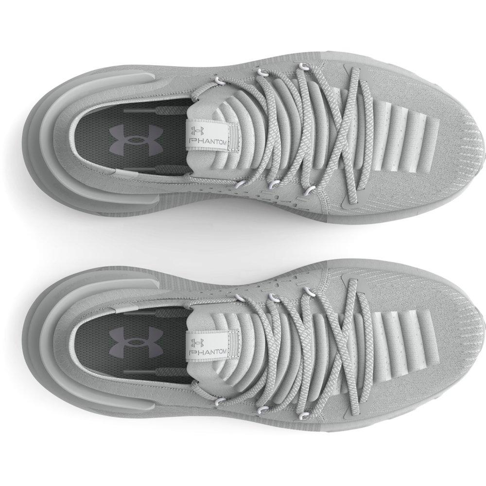 Under Armour HOVR Phantom 3 "Grey Mist/White" Unisex Running Shoe - GREY/WHITE Thumbnail View 3