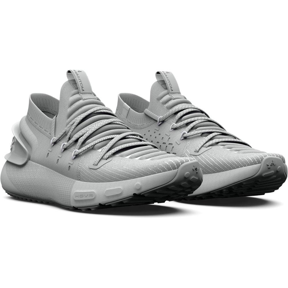 Under Armour HOVR Phantom 3 "Grey Mist/White" Unisex Running Shoe - GREY/WHITE Thumbnail View 5