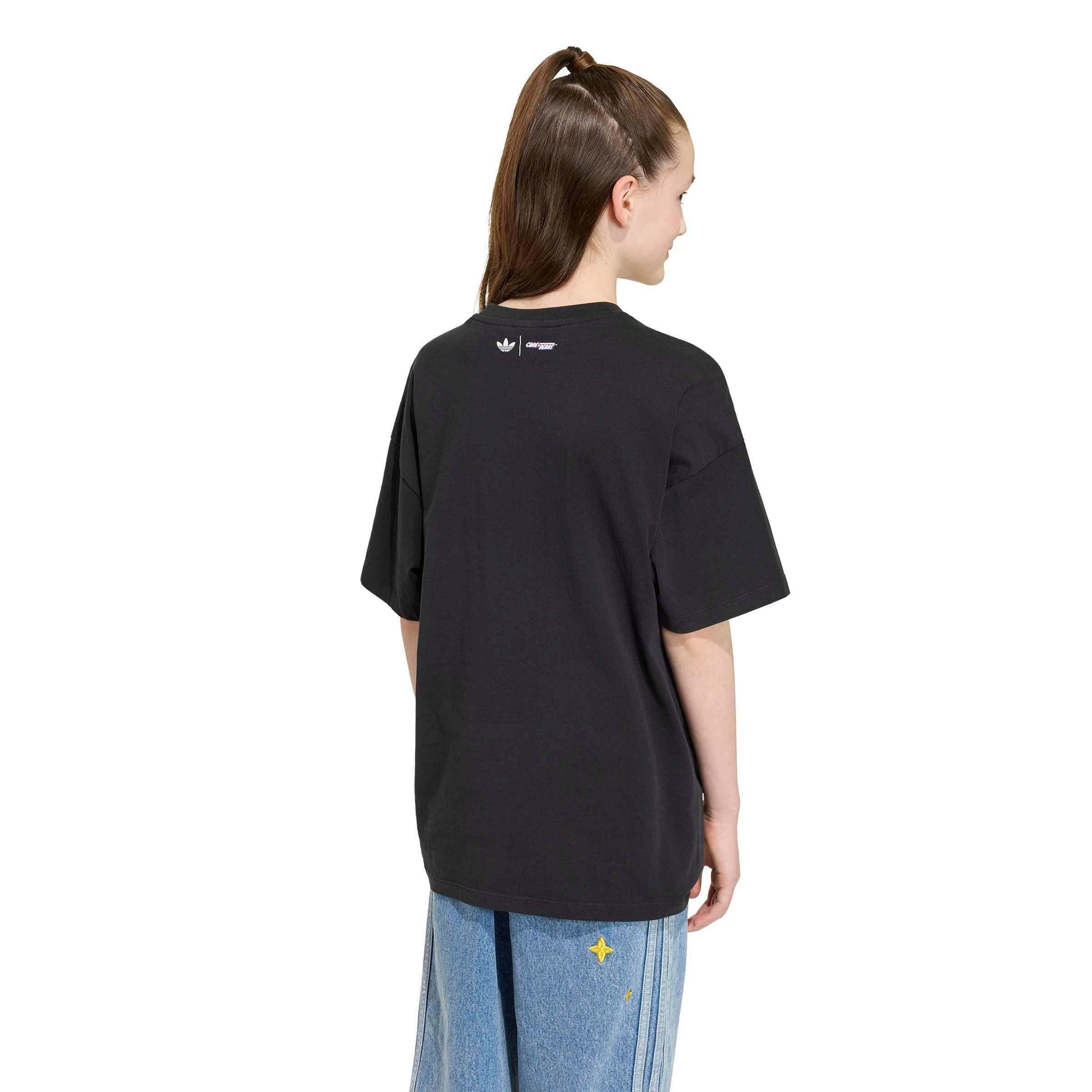 adidas Originals Care Bears Slim 3-Stripes Big Girls' Black Tee Shirt