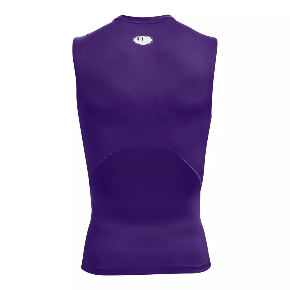 Under Armour Men's HeatGear Sleeveless Compression Top - PURPLE