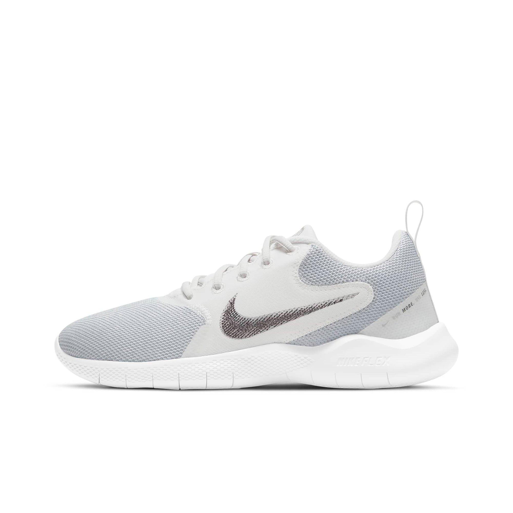 Nike Flex Experience Run 10 "White/Platinum Tint/Metallic Silver" Women's Running Shoe - WHITE Thumbnail View 2