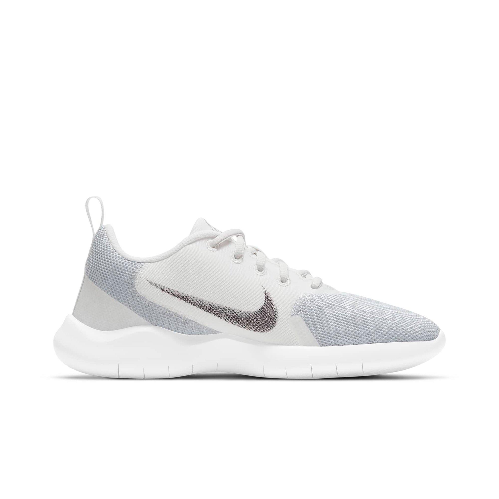 Nike Flex Experience Run 10 "White/Platinum Tint/Metallic Silver" Women's Running Shoe - WHITE Thumbnail View 1