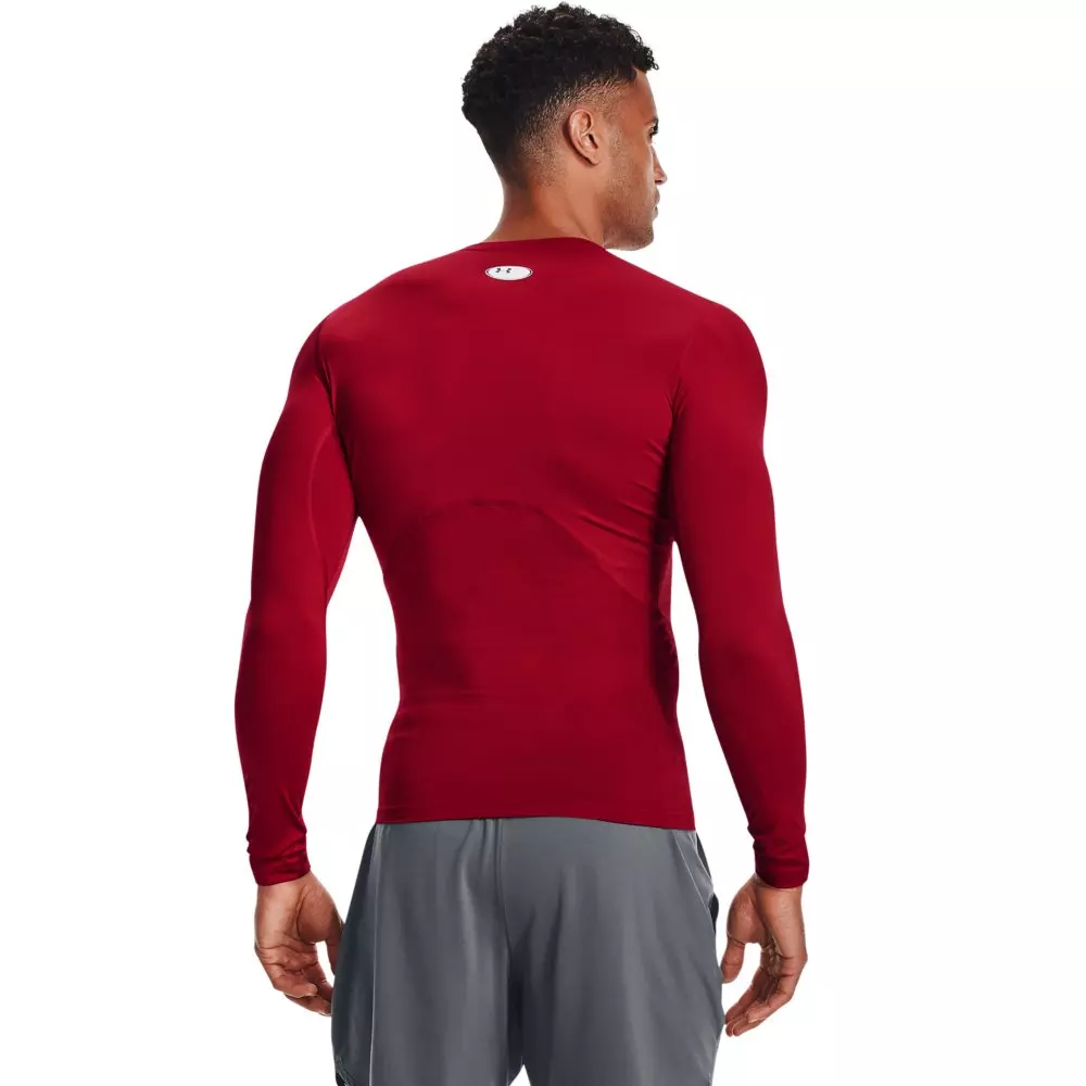 Under Armour Men's HeatGear Long Sleeve Compression Shirt - RED