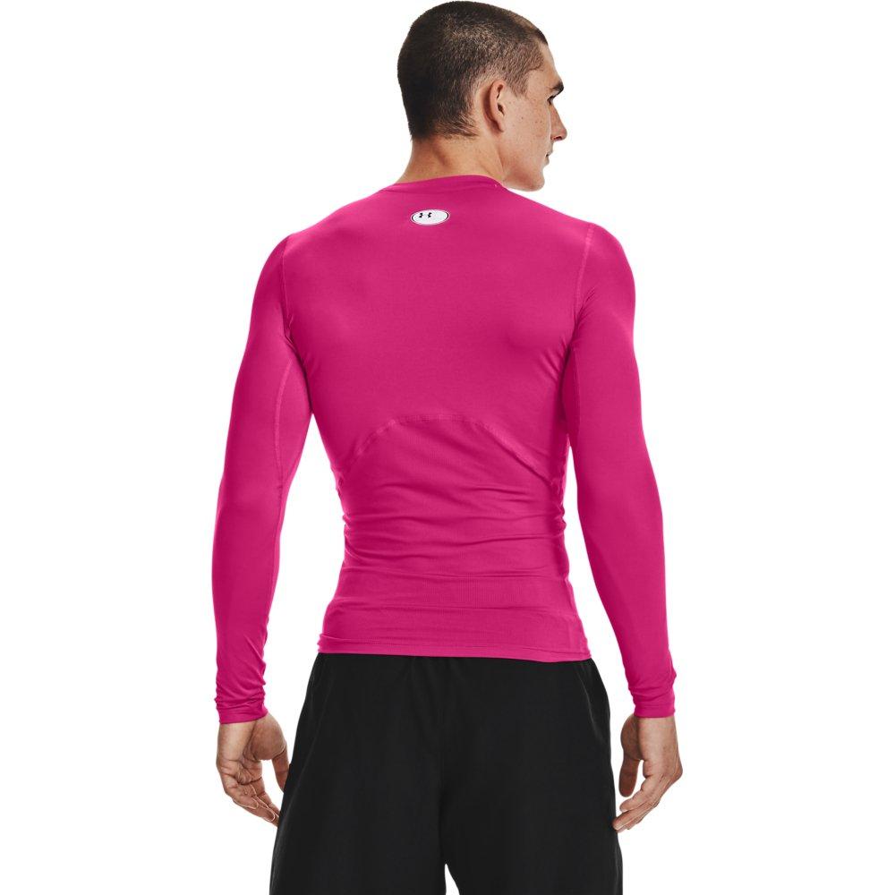 Under Armour Heat Gear Women's Size Large Pink Compression Long Sleeve Top