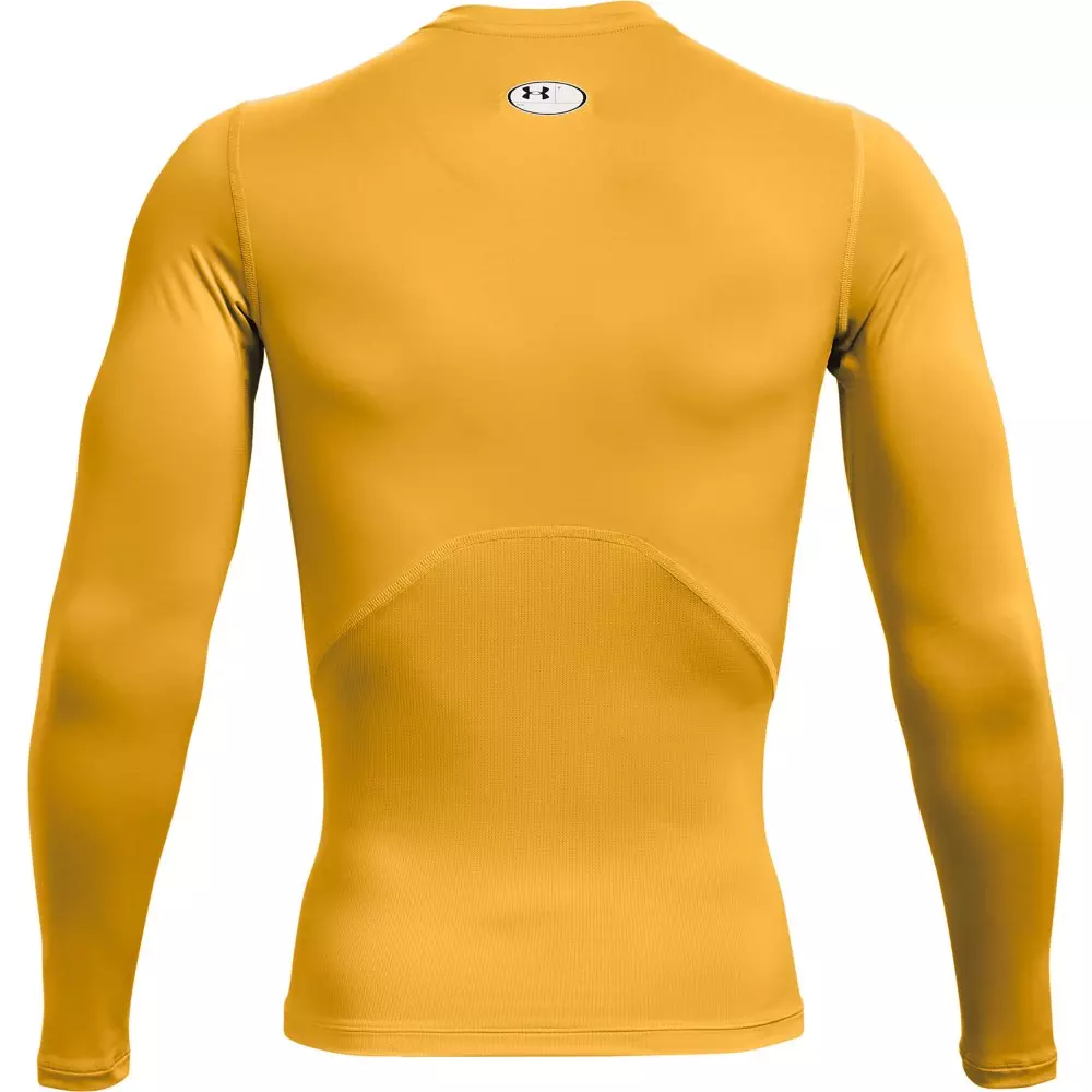 Under Armour Men's HeatGear Long Sleeve Compression Shirt - GOLD