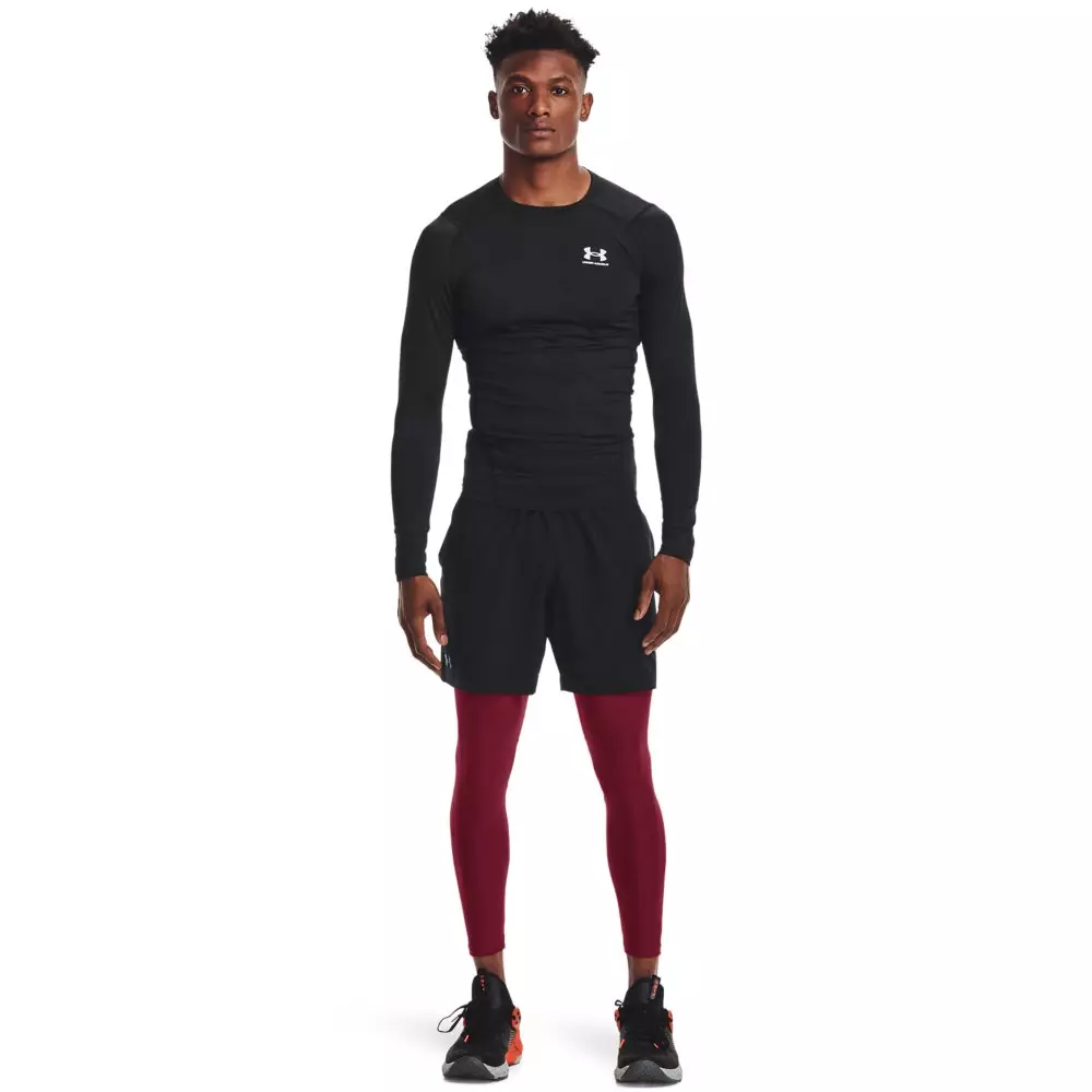 Under Armour Men's HeatGear Performance Leggings - MAROON