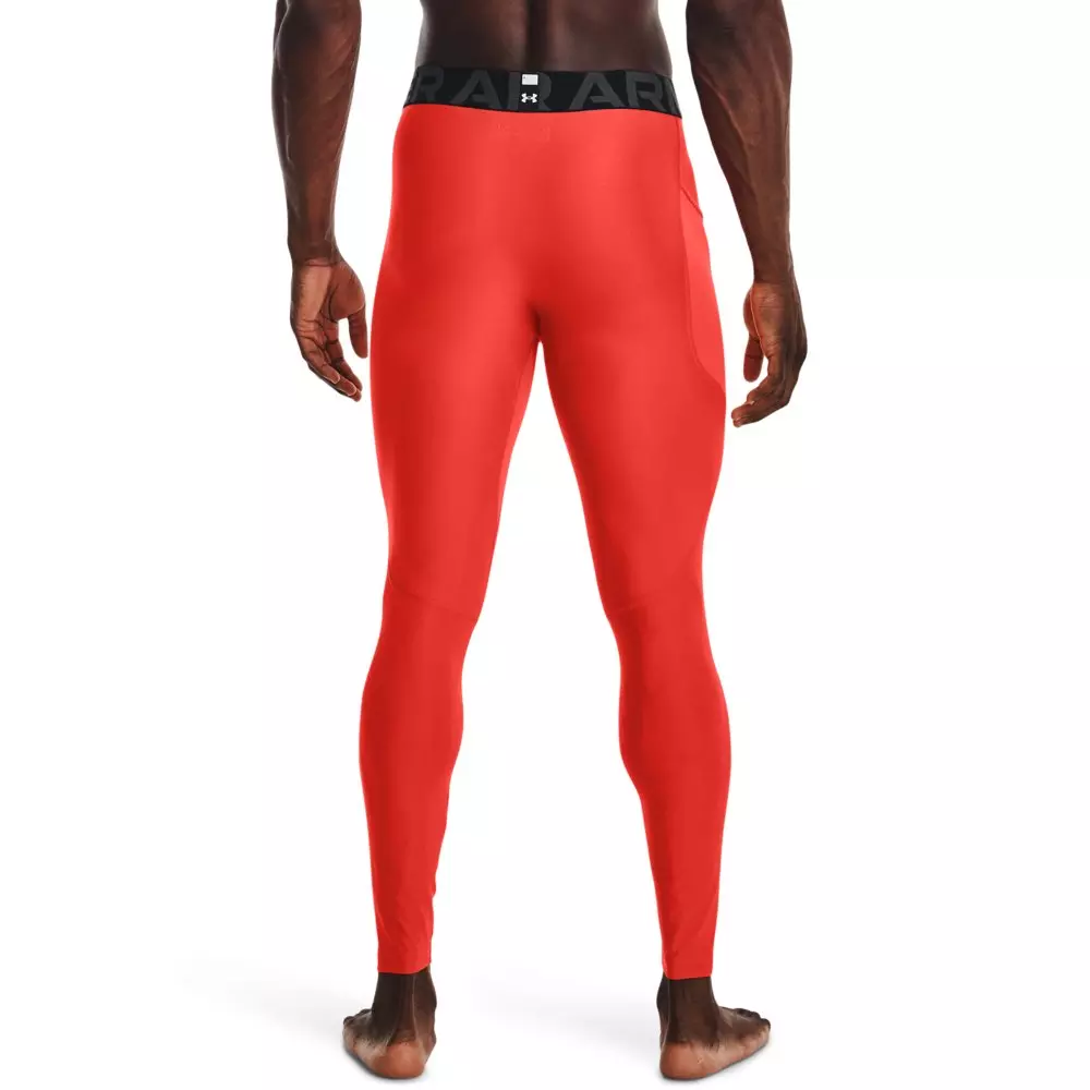 Under Armour Men's HeatGear Performance Leggings - ORANGE