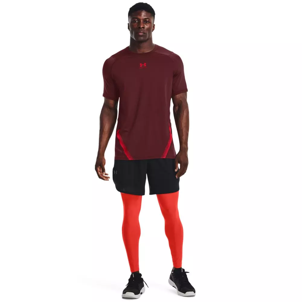 Under Armour Men's HeatGear Performance Leggings - ORANGE