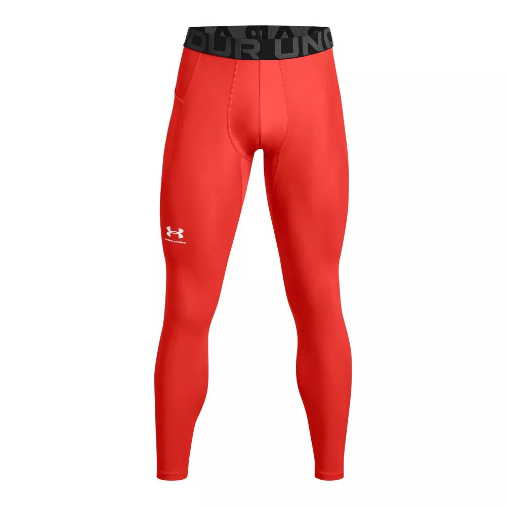 Under Armour Men's HeatGear Performance Leggings - ORANGE