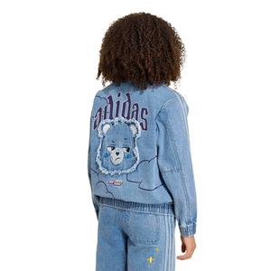 adidas Originals Big Girls' Care Bears Loose College Jacket - Lt Blue