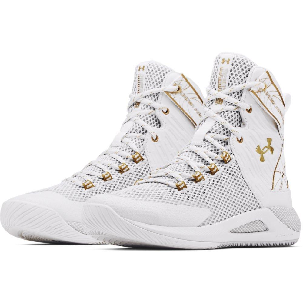 White high top under armour hot sale volleyball shoes