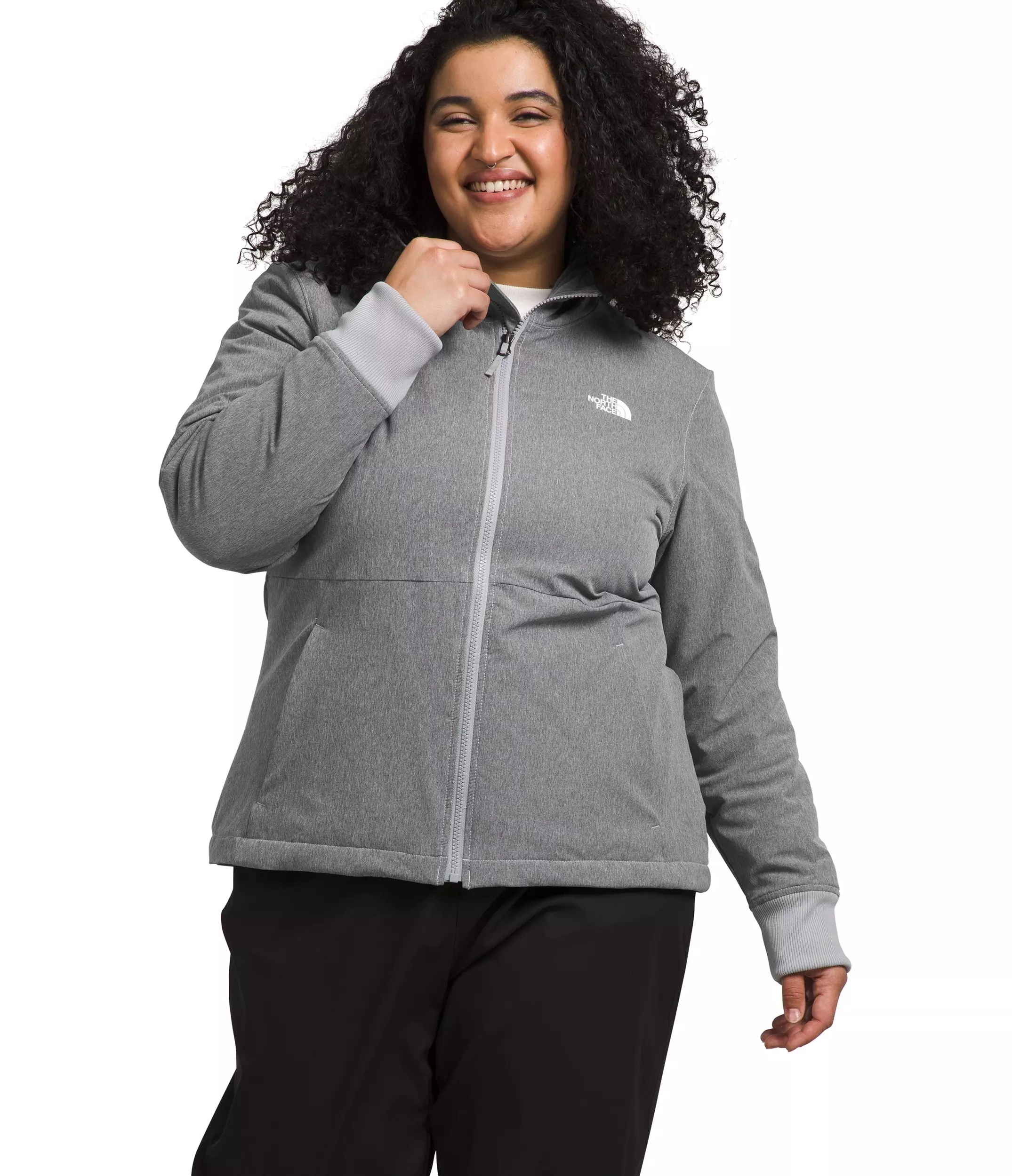 The North Face Women's Shelbe Raschel Hooded Jacket - Grey - GREY