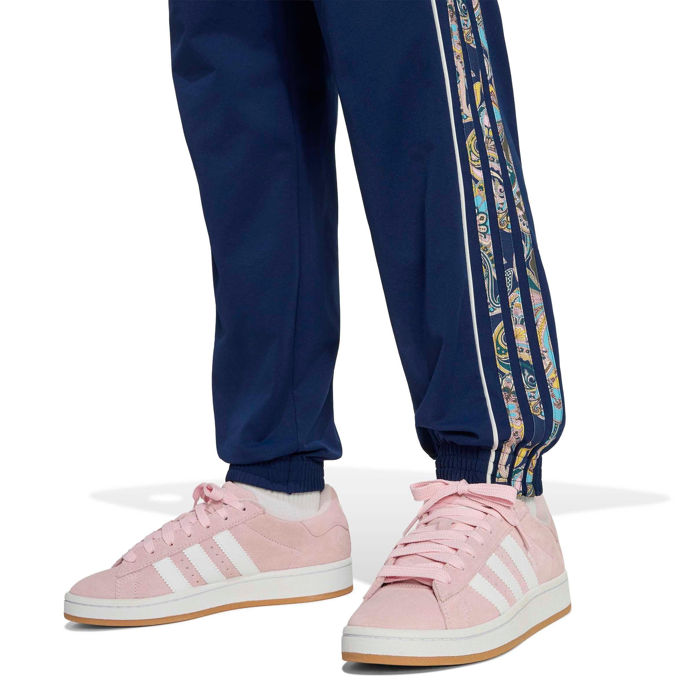 adidas Originals Big Girls' Loose Paisley Track Pants - Navy - NAVY Thumbnail View 4