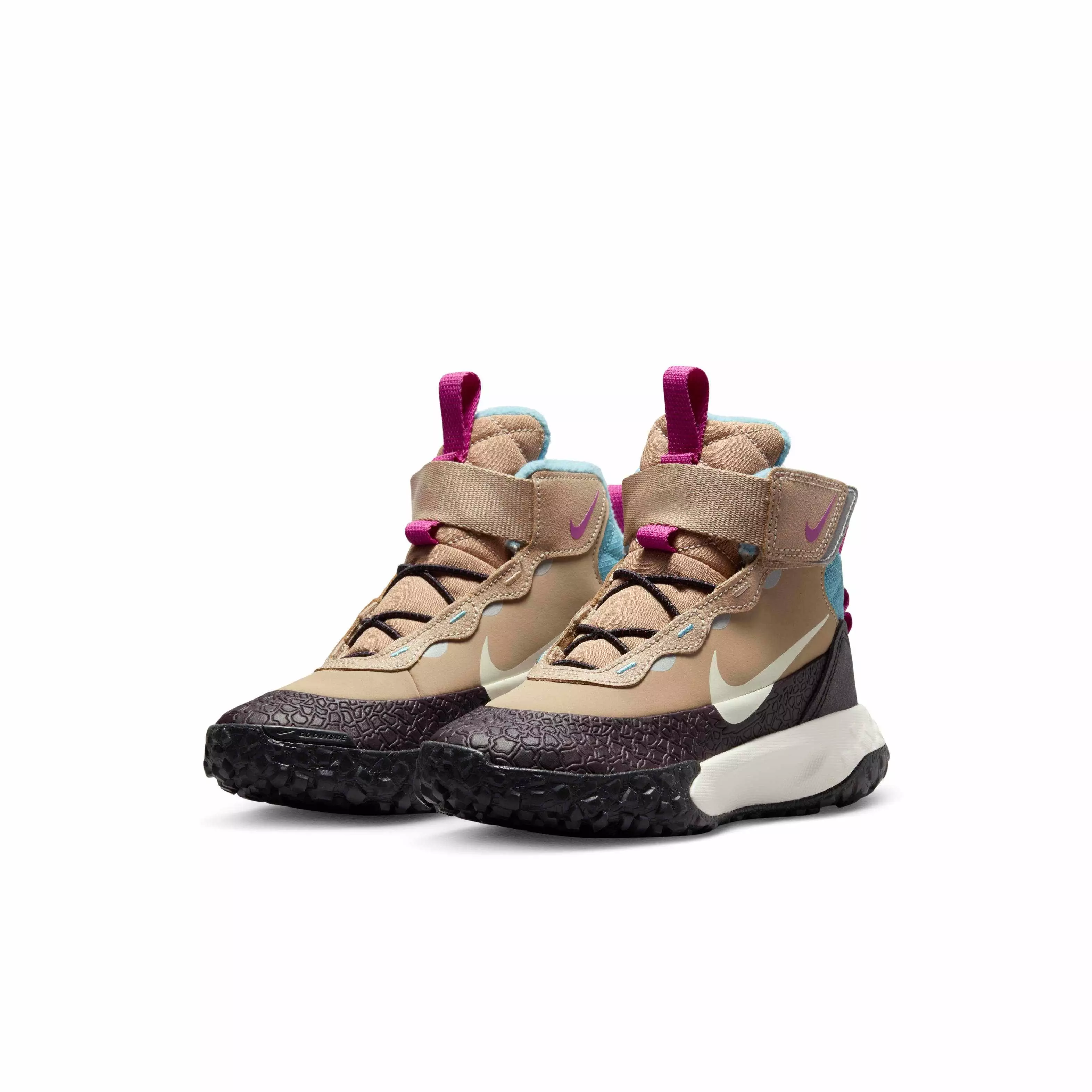 Nike Terrascout "Hemp/Burgundy Ash/Denim Turquoise/Pale Ivory" Preschool Boys' Boot - HEMP/BURGUNDY/TURQUOISE/IVORY