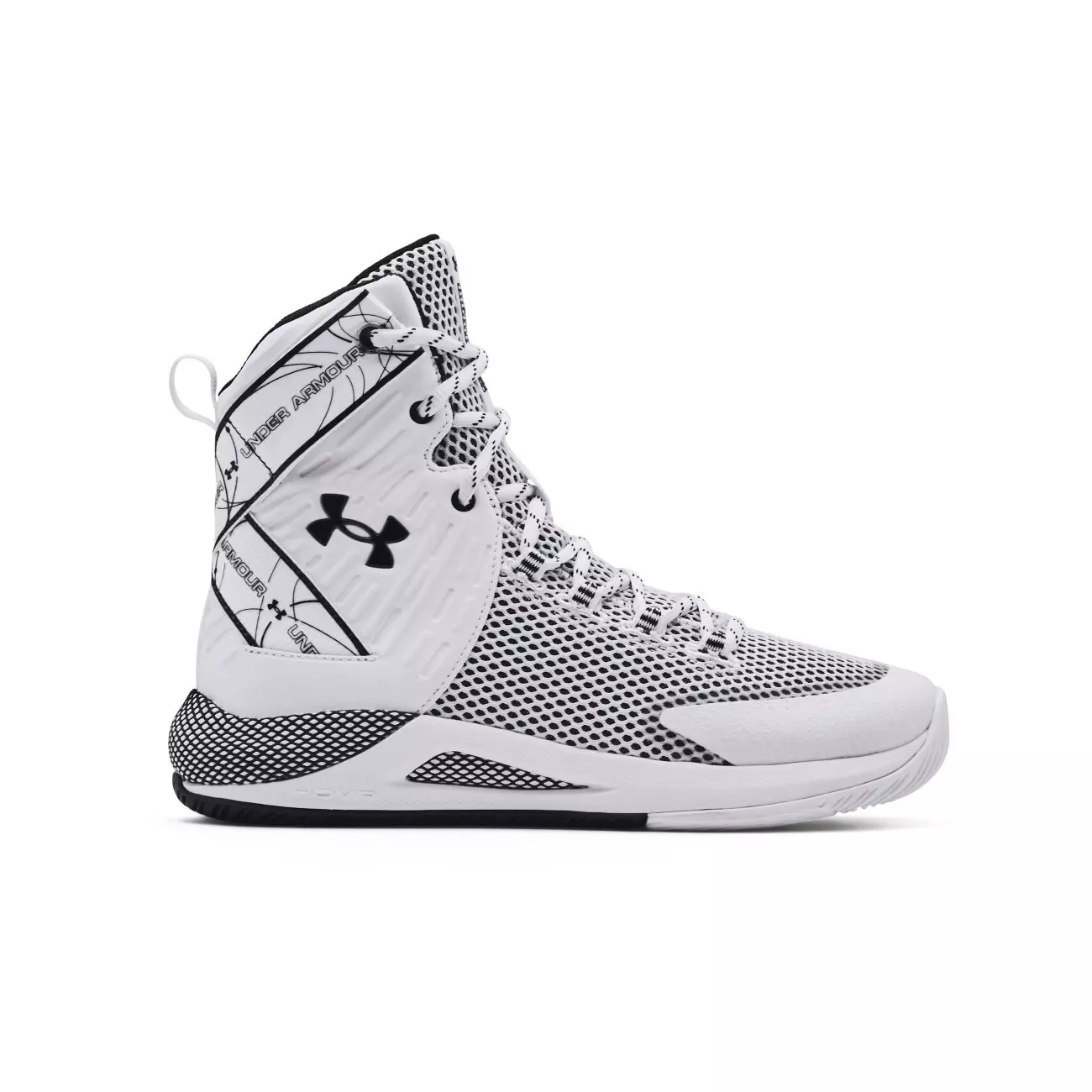 Under Armour HOVR Highlight Ace "White/Black" Women's Volleyball Shoe - WHITE/BLACK