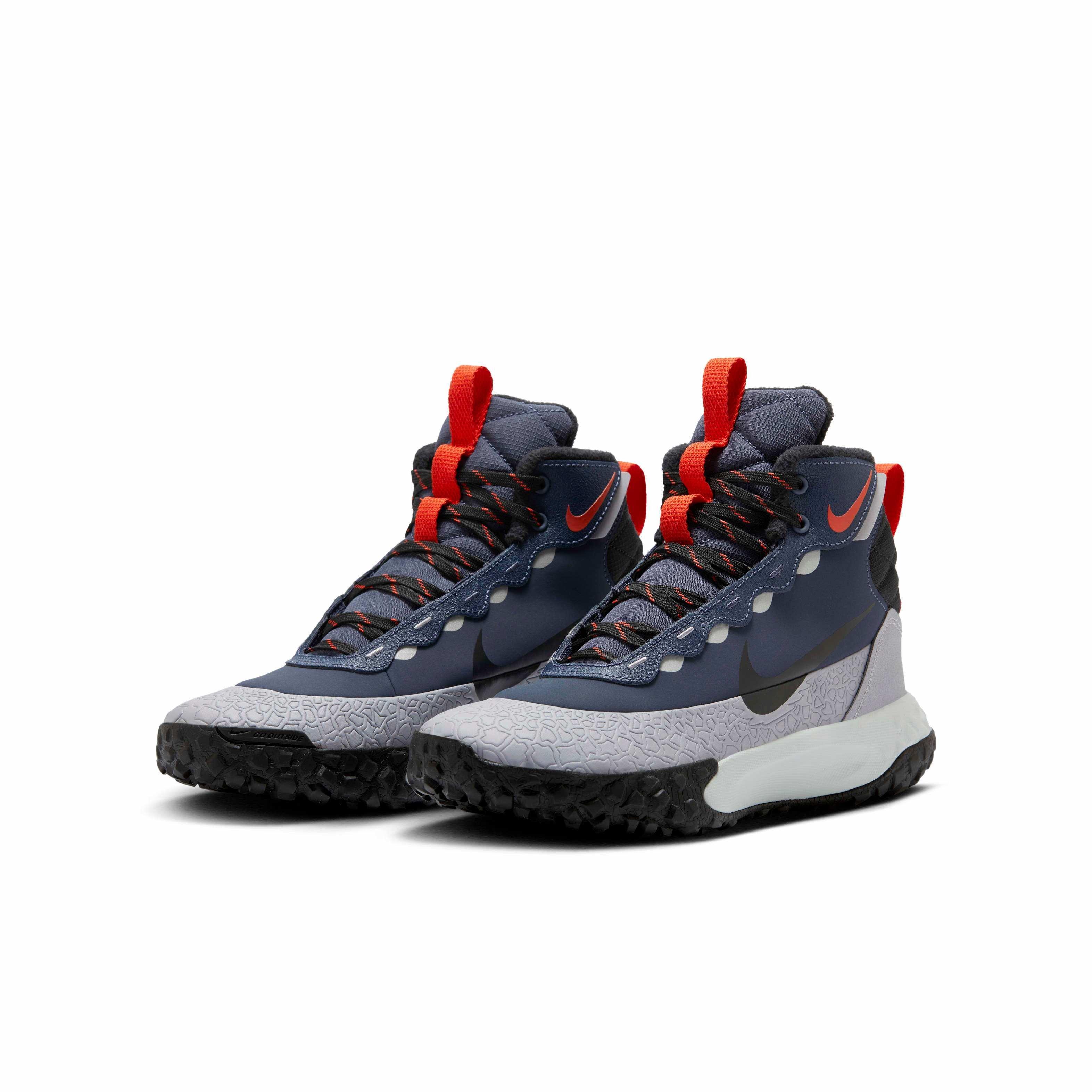 Nike Terrascout "Thunder Blue/Cement Grey/Pure Platinum/Black" Grade School Boys' Boot - BLUE/GREY/PLATINUM/BLACK Thumbnail View 3