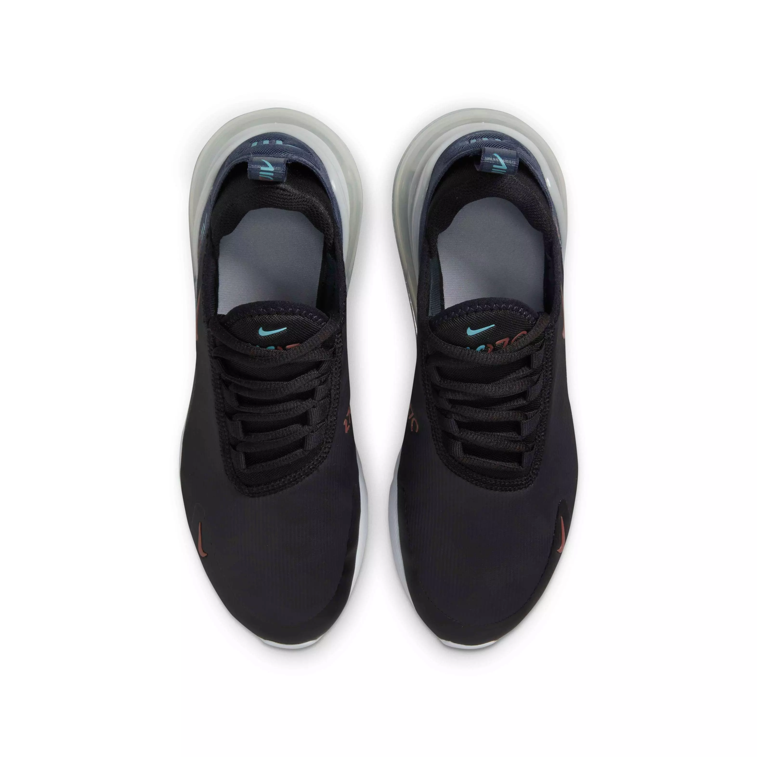 Nike Air Max 270 "Black/Thunder Blue/Wolf Grey/Dark Pony" Grade School Boys' Shoe - BLACK/BLUE/GREY/DK PONY